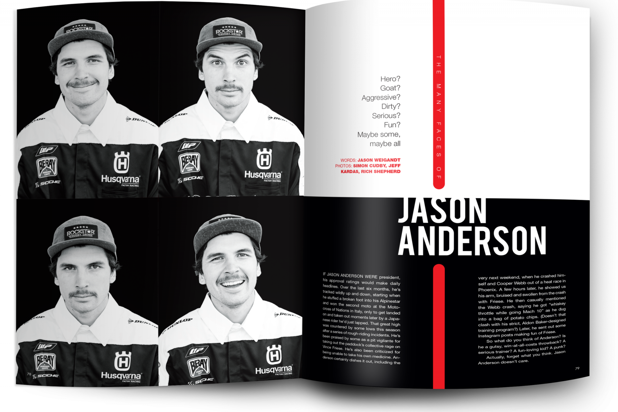 450 Words: The Many Faces of Jason Anderson