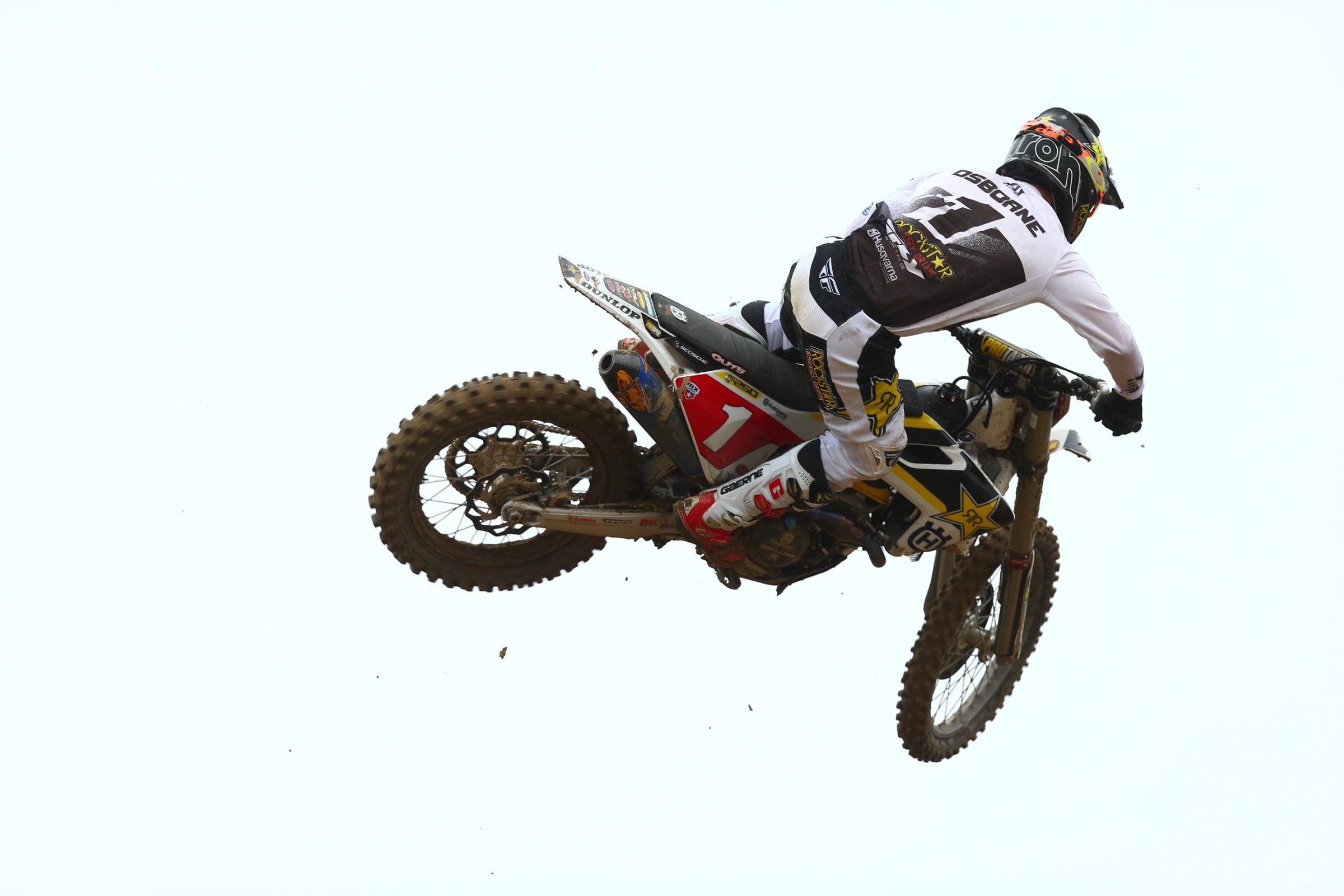 Zach Osborne is riding with a sore thumb after crashing on Tuesday.