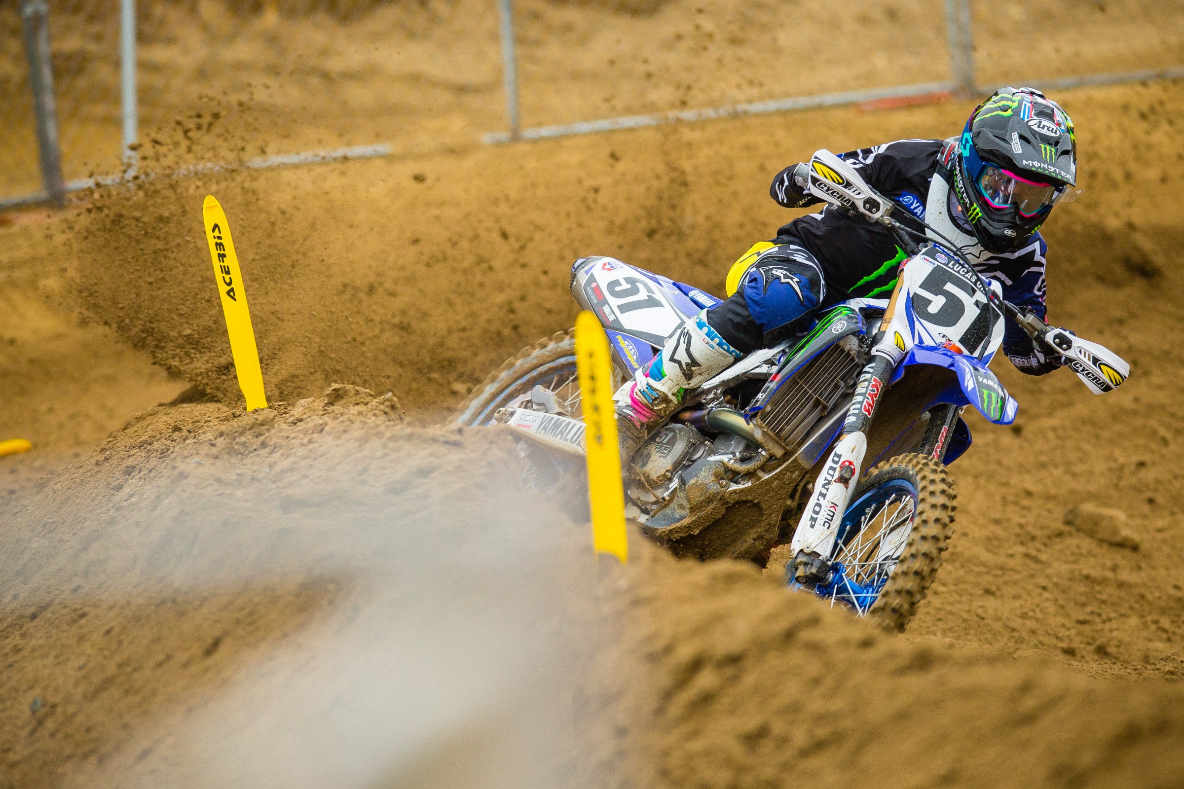 Barcia was quick, but his starts didn't put him in a position to battle up front. He did catch Weston Peick in the second moto for four though, and ended up fourth overall. He's now tied for third with Jason Anderson