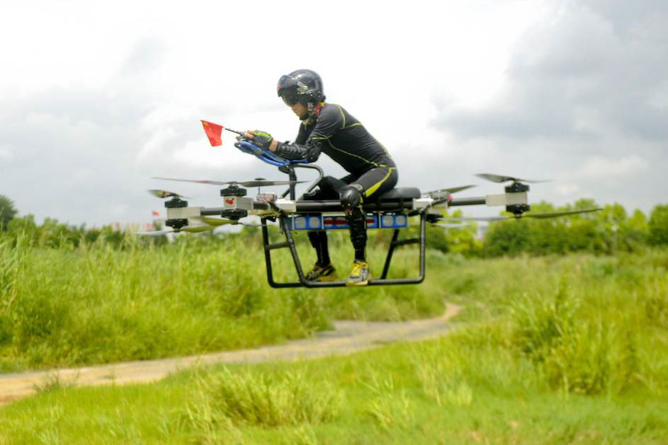 Chinese Inventor Develops Flying Motorcycle