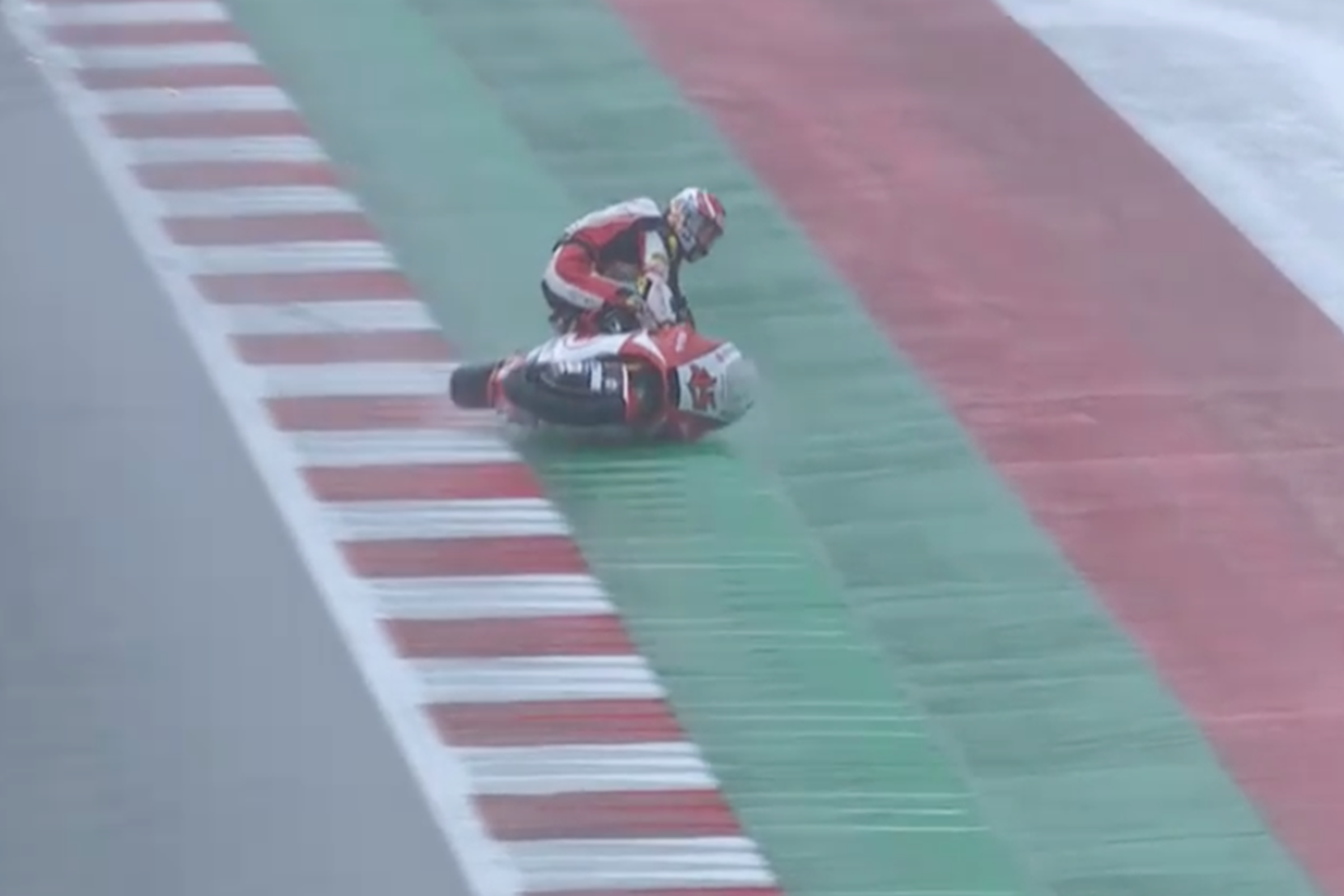Watch A MotoGP Rider Surf His Motorcycle