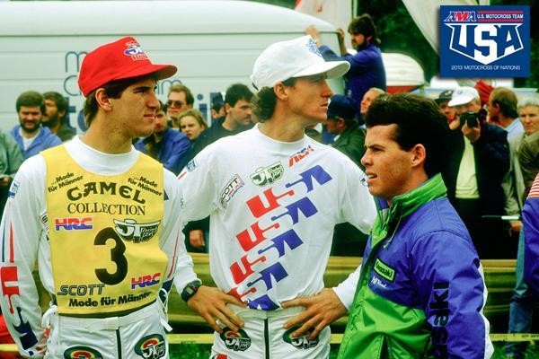 Team USA 1985 was Ron Lechien, David Bailey and Jeff Ward.