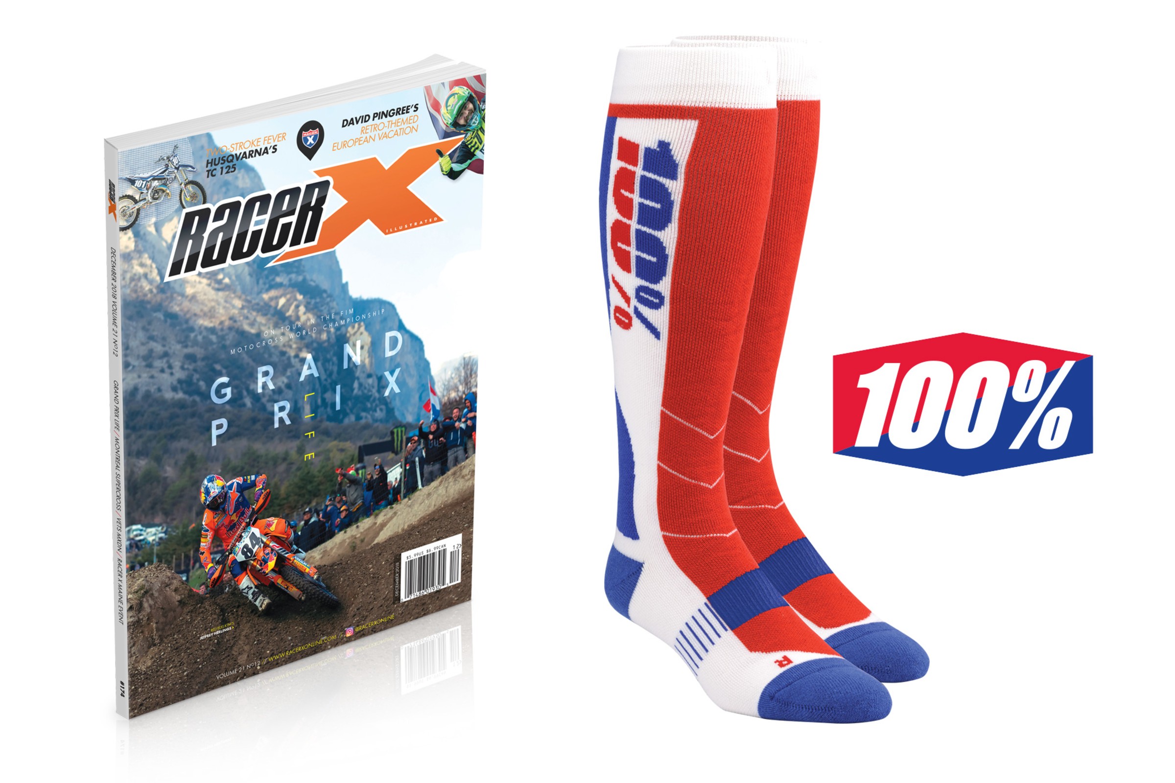 Subscribe or Renew Now and Get a FREE Set of 100% Moto Socks