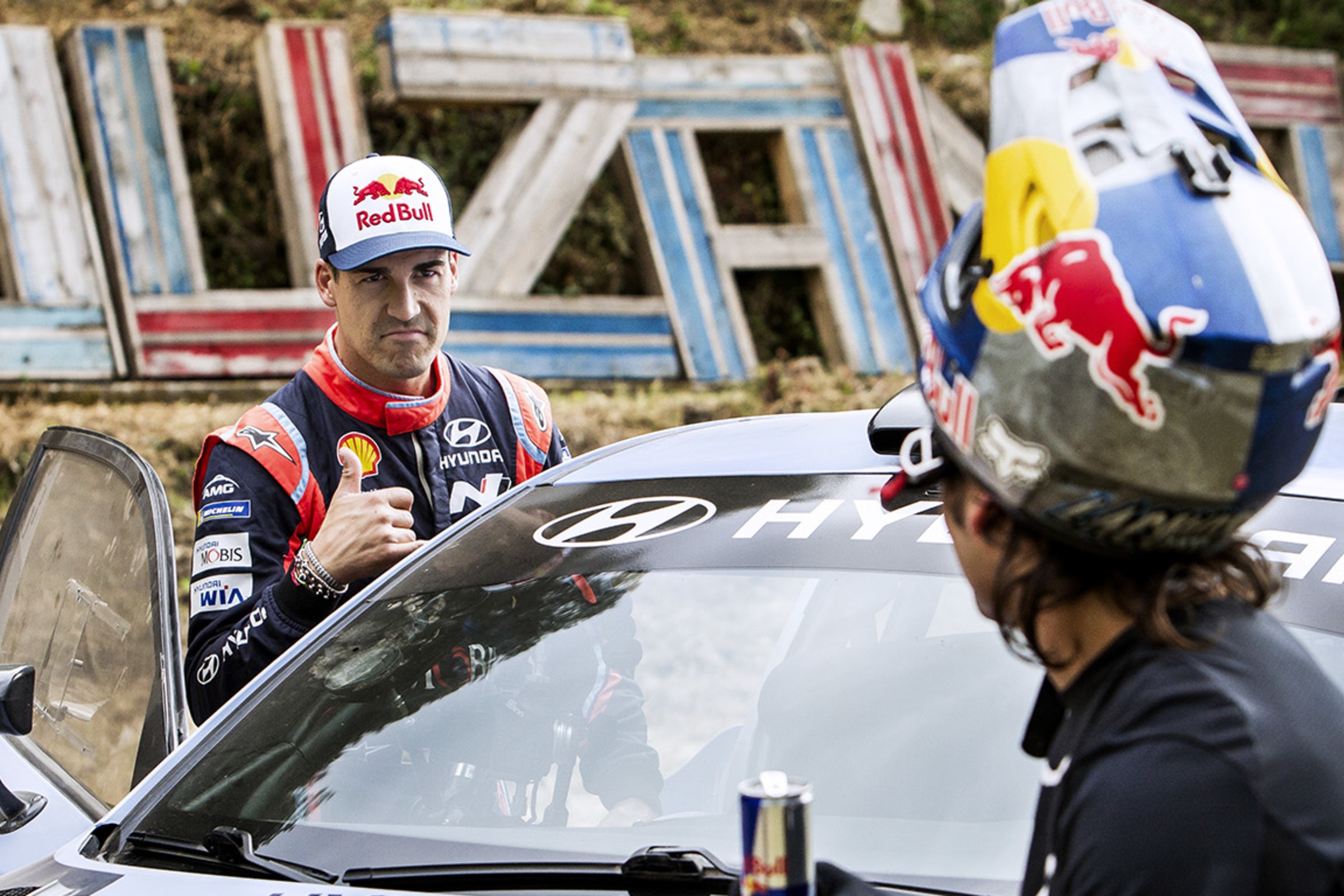 Watch: Mountain Biker Races WRC Driver