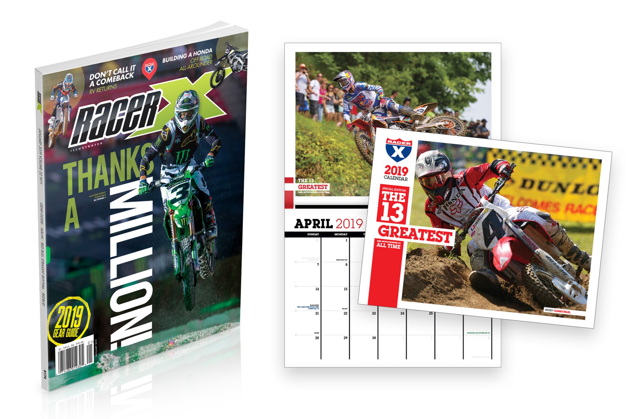 Subscribe or Renew Now and Get a FREE 2019 Racer X Calendar