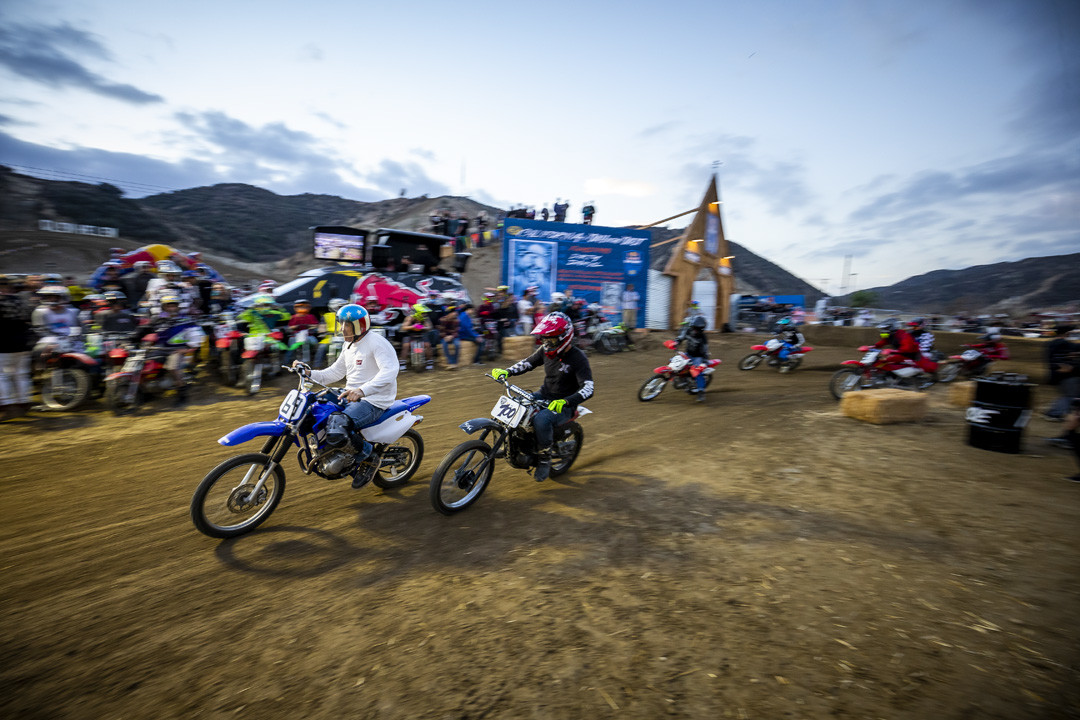 Event participants compete at Red Bull Day In The Dirt At Glen Helen Raceway in San Bernardino, California, USA on 23 November, 2018.