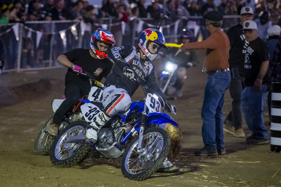 Event participants compete at Red Bull Day In The Dirt At Glen Helen Raceway in San Bernardino, California, USA on 23 November, 2018.