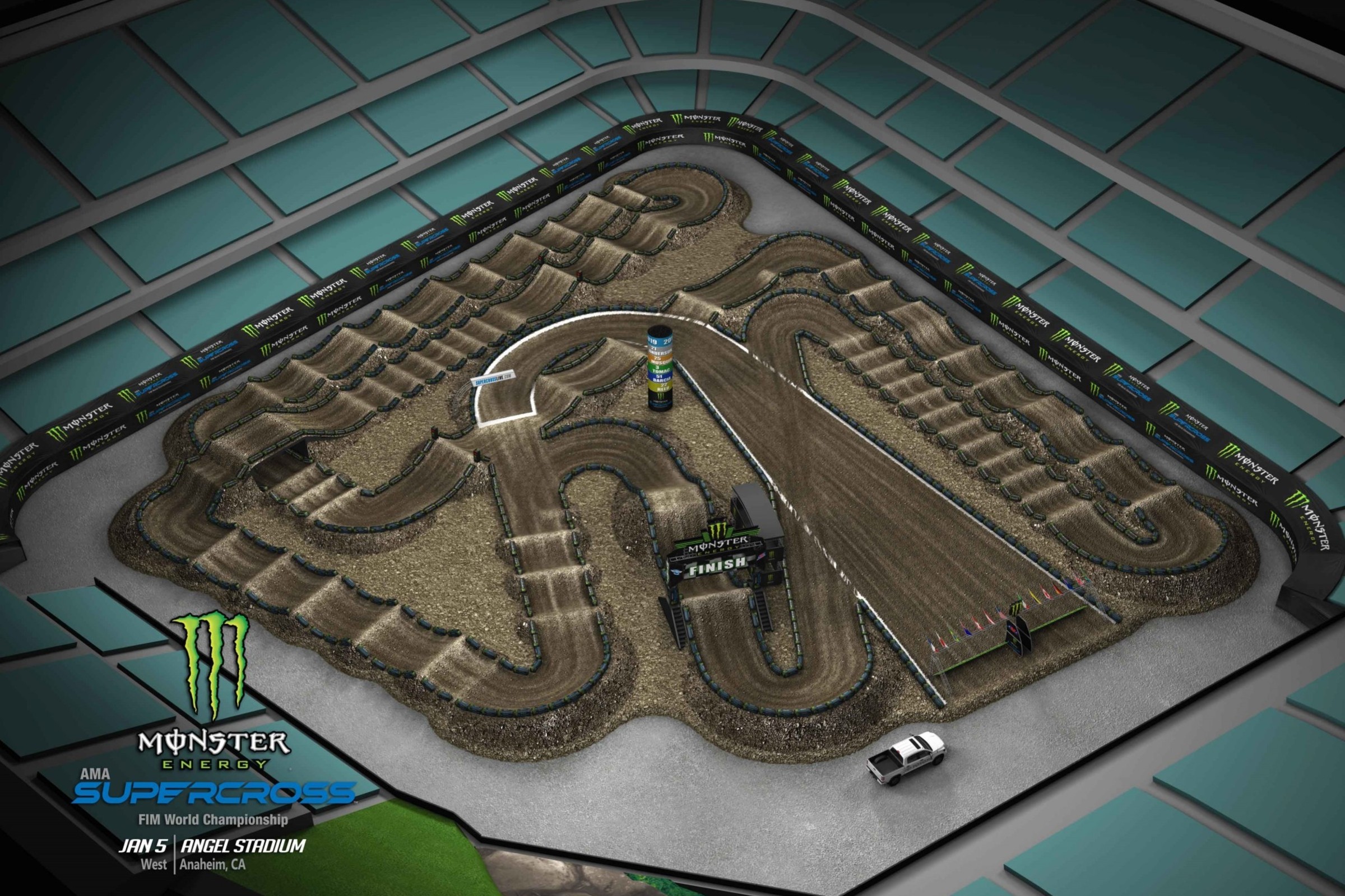 Anaheim 1 Animated Track Map