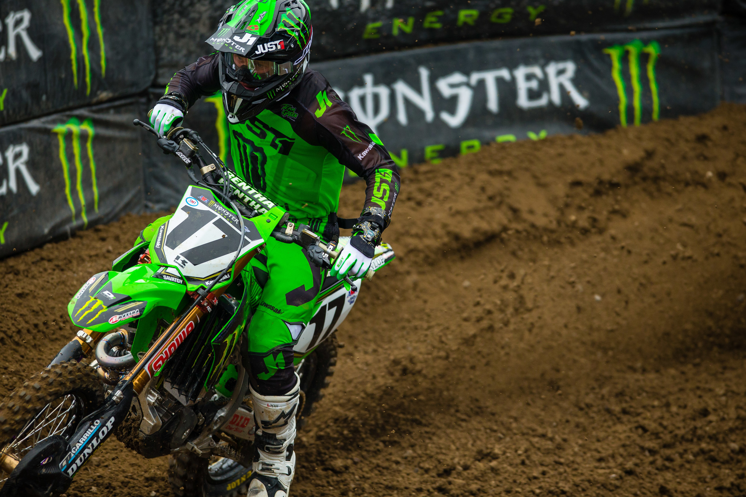 Joey Savatgy was fast at Anaheim 1 but a first-turn crash in the main event prevented him from showing his potential.