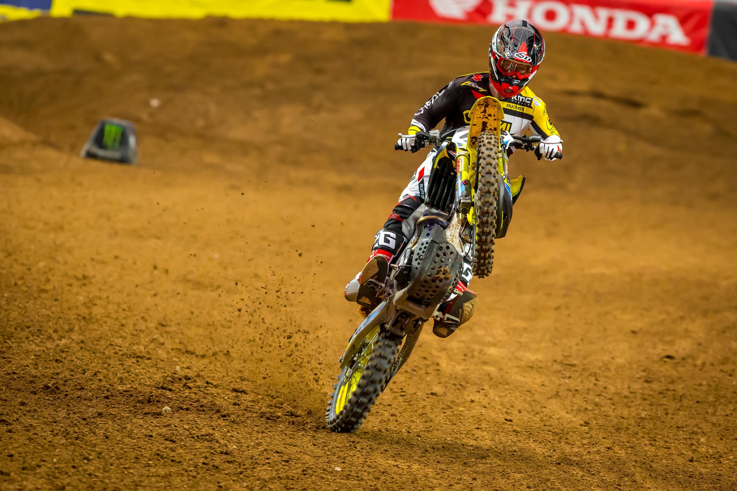 Justin Hill was the fastest qualifier in the 450SX at Glendale.
