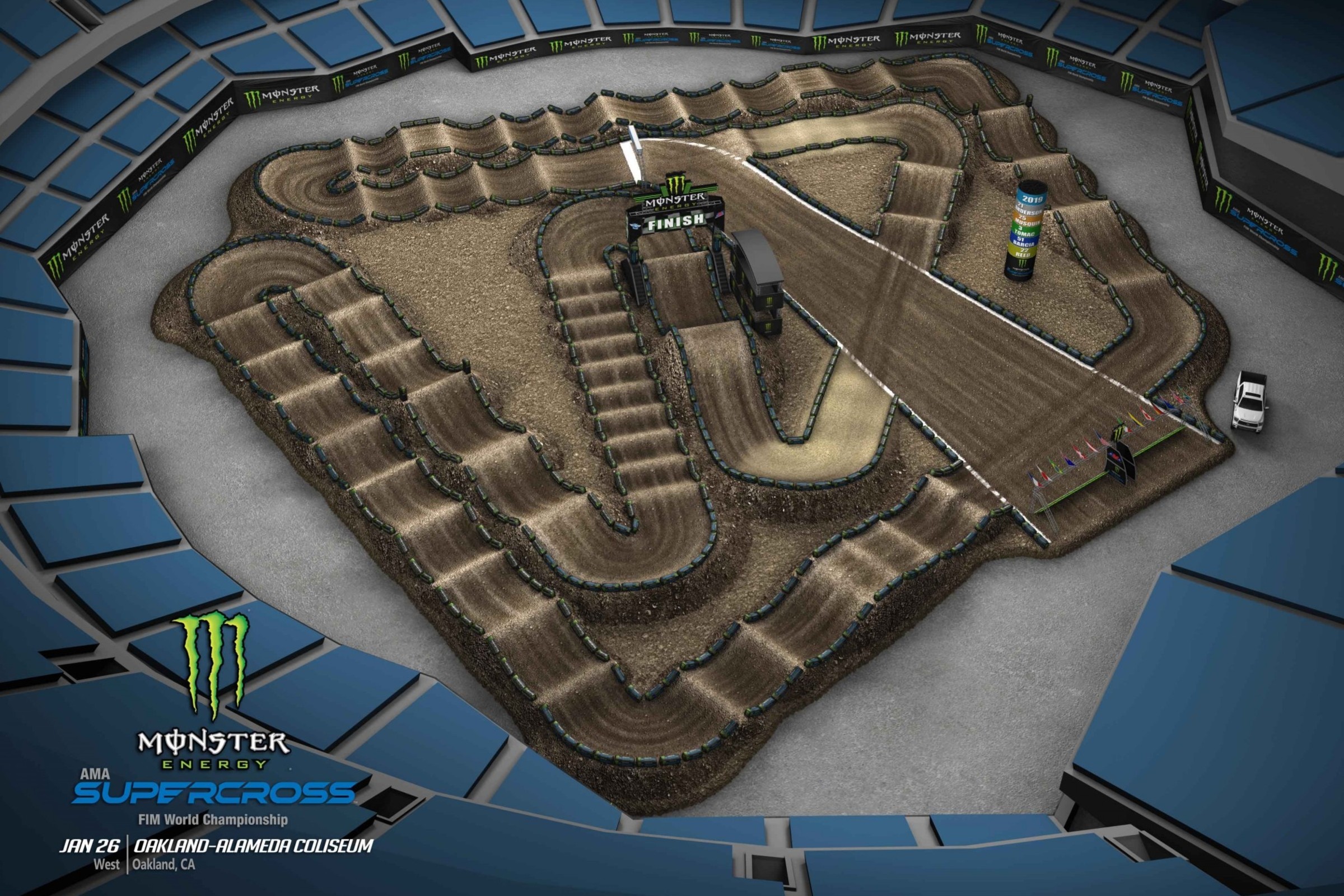 Oakland Animated Track Map