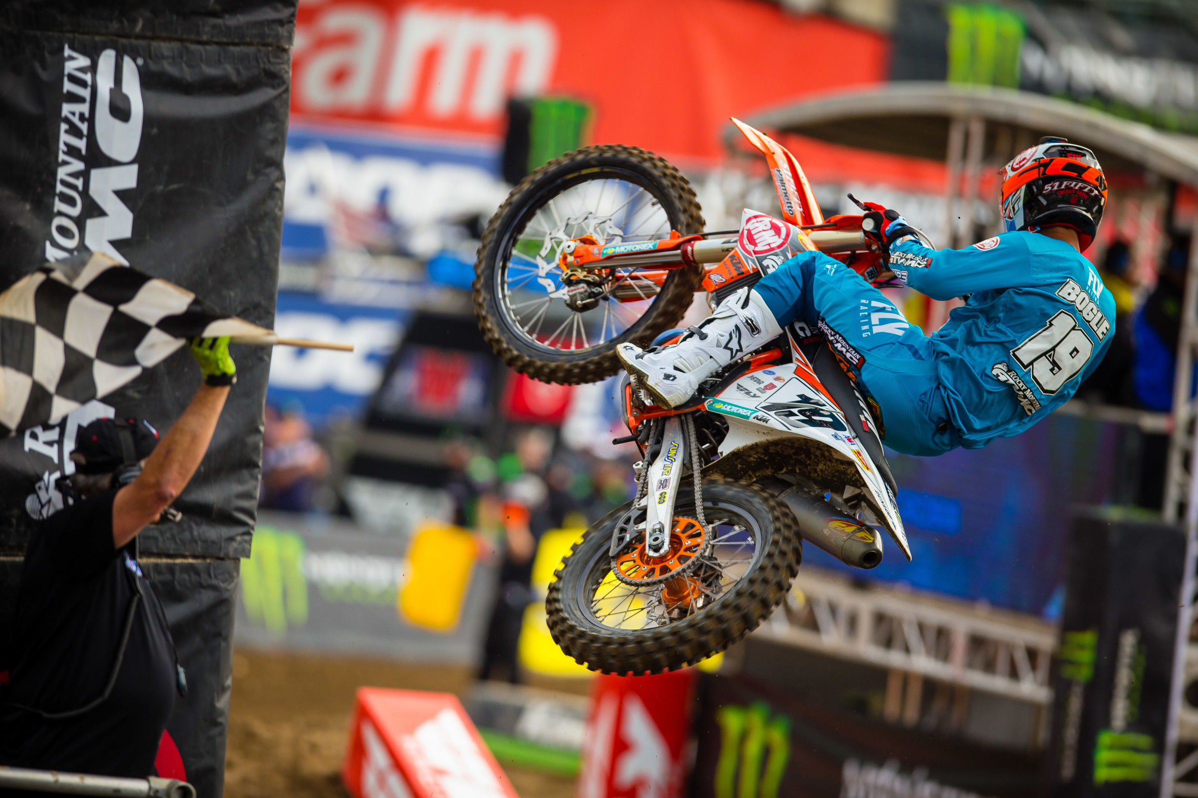 Justin Bogle threw out some style today during qualifying.