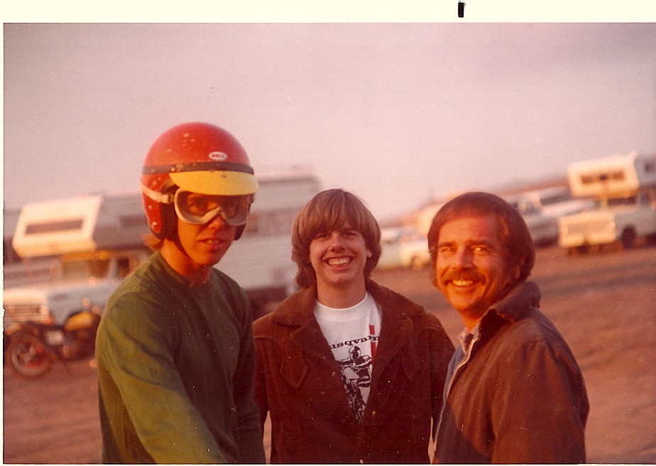 Robert Haag (middle) and his father (right), who passed away last week.