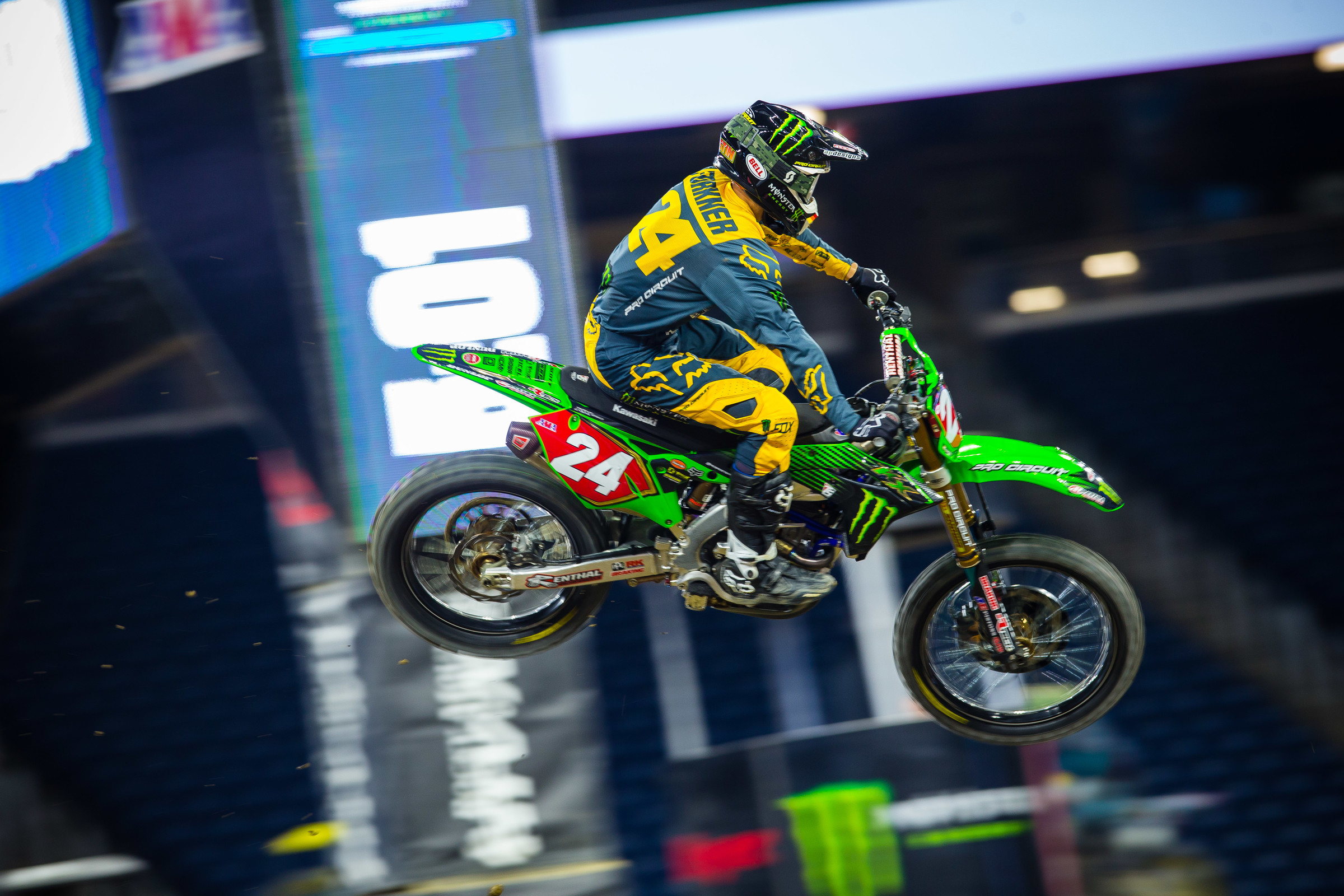 Austin Forkner took the win in the first 250SX East Region race.