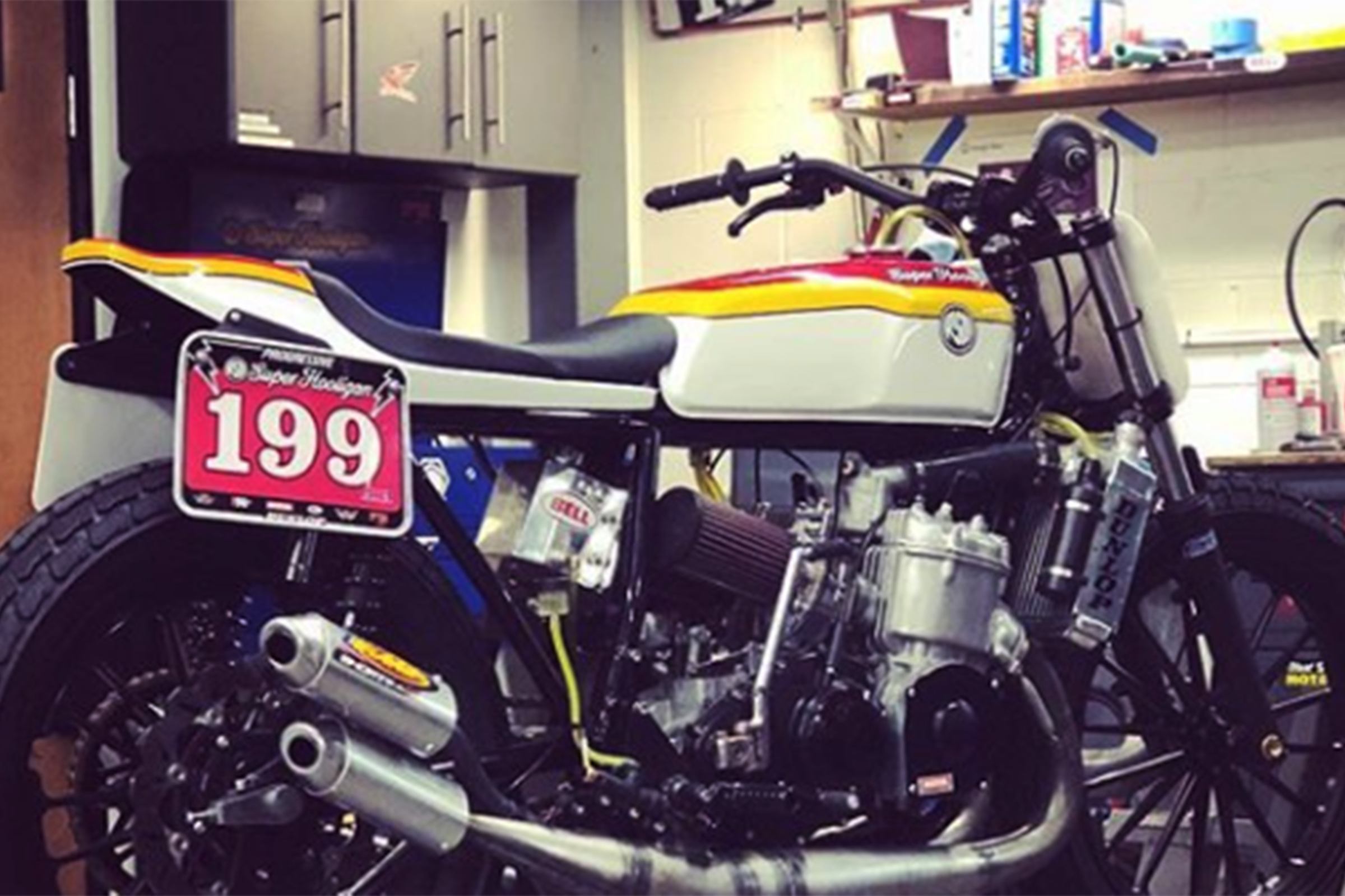 Travis Pastrana Is Racing The Super Hooligan Race At AFT, And His Bike Is Awesome