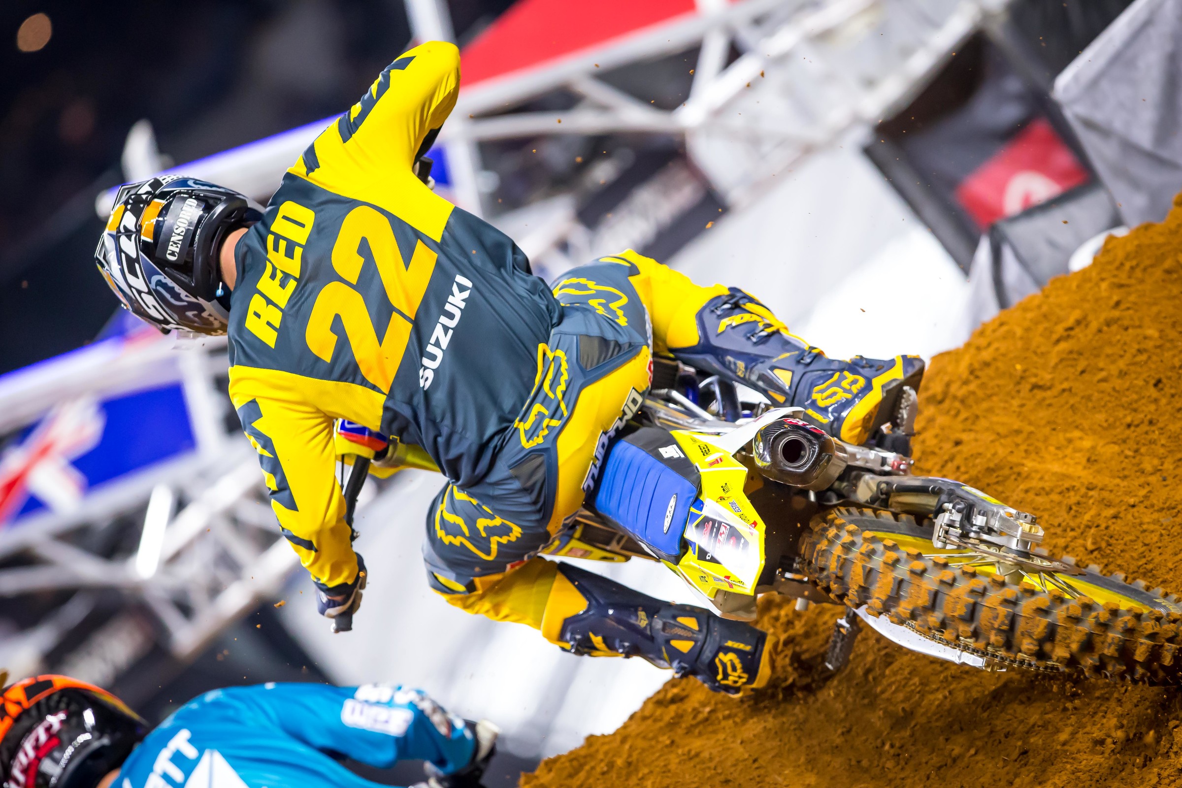Chad Reed covered his cbdMD sticker in Arlington.