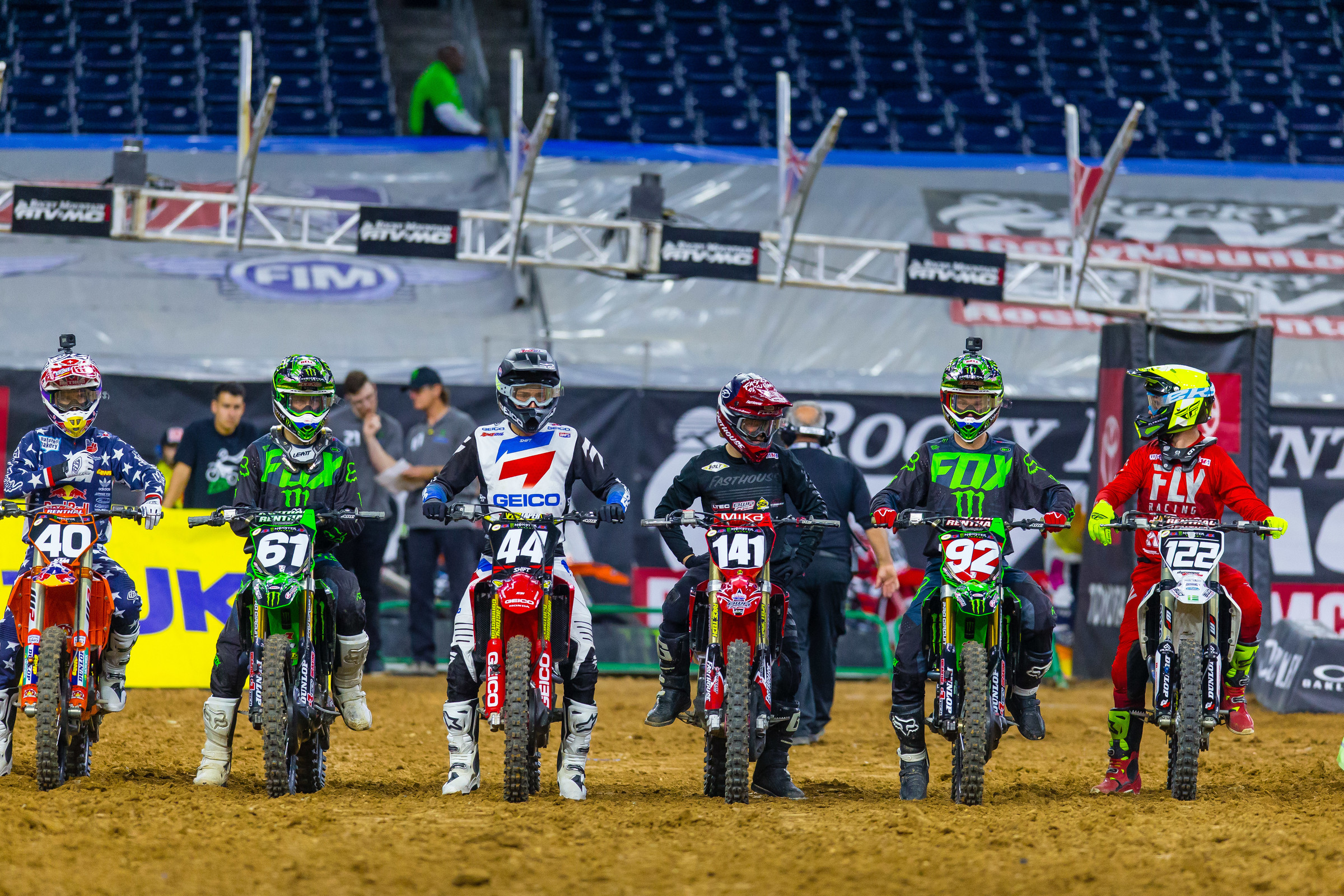 Cameron McAdoo would holeshot the first 250SX race, but Adam Cianciarulo would take the early lead, and the win.
