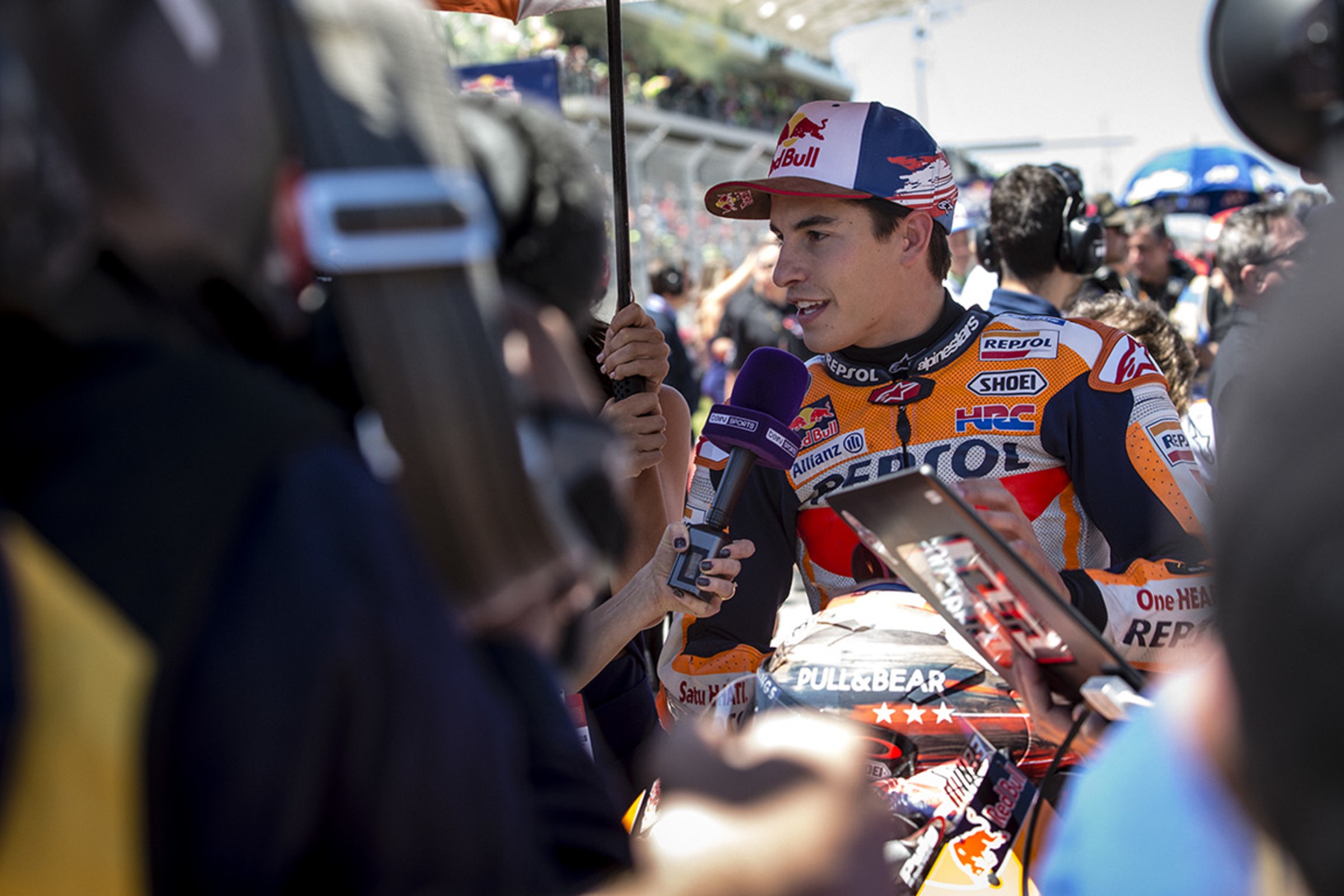 Go Behind The Scenes Of The U.S. MotoGP With Marc Marquez