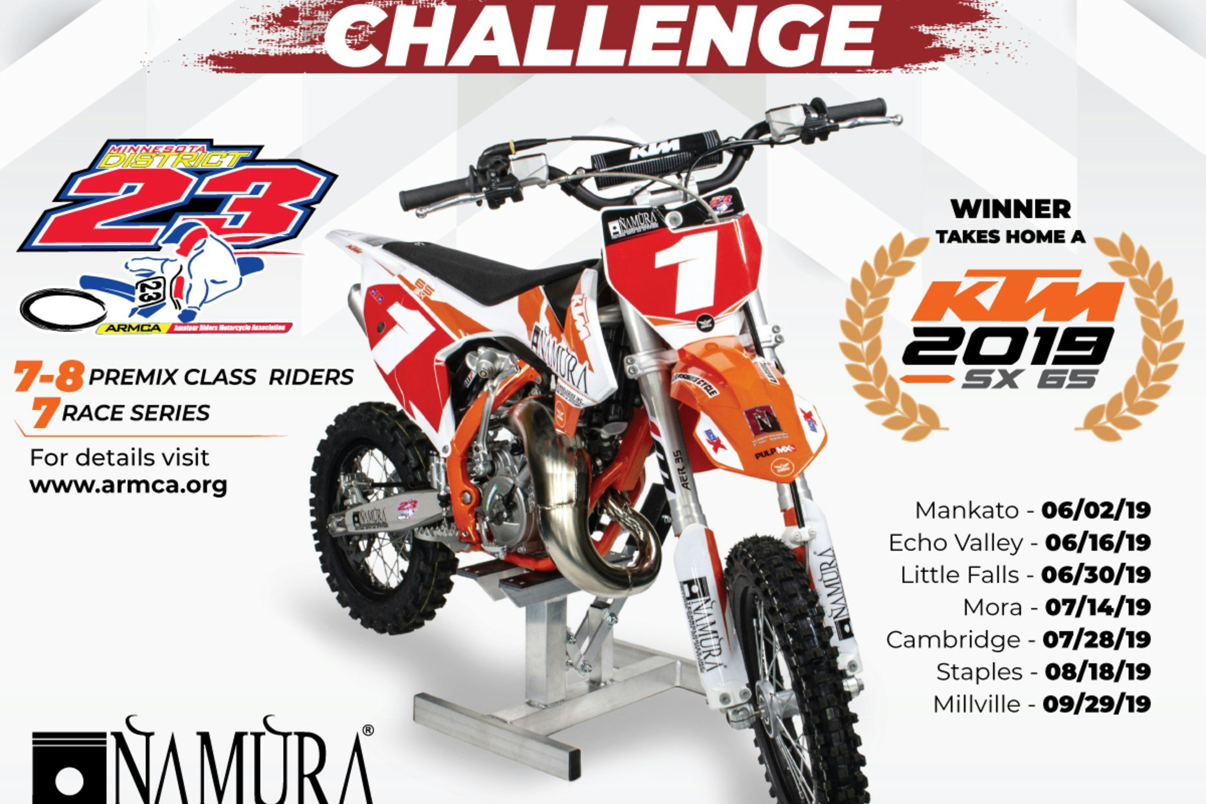 Namura Challenge Winner Takes Home 2019 KTM 65SX