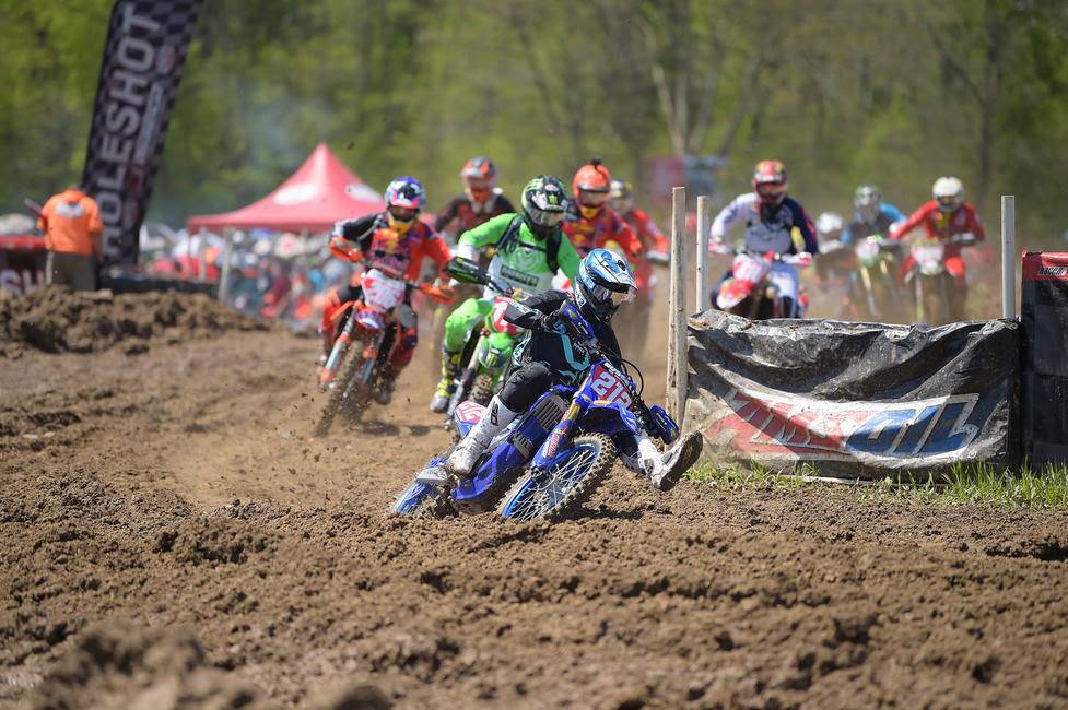 AmPro Yamaha's Ricky Russell grabbed the All Balls Racing holeshot award.