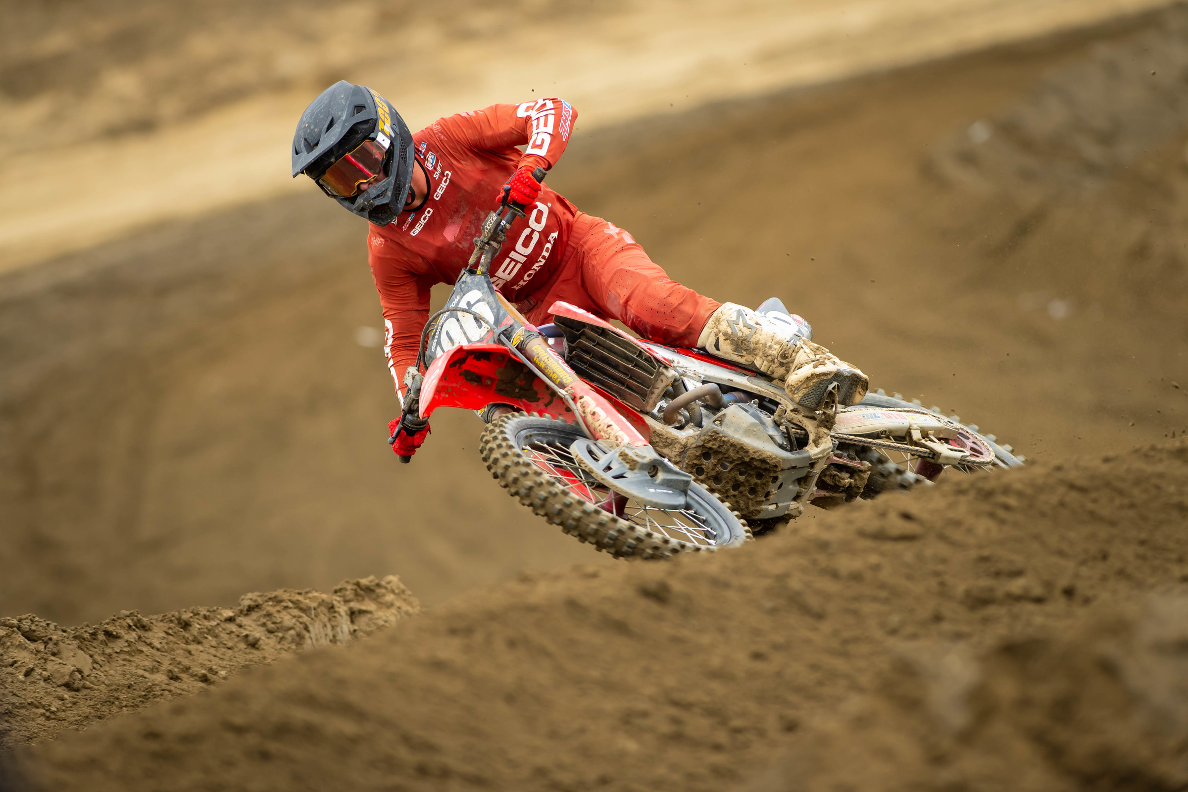 Hunter Lawrence during the pro practice day at Fox Raceway at Pala early in May.