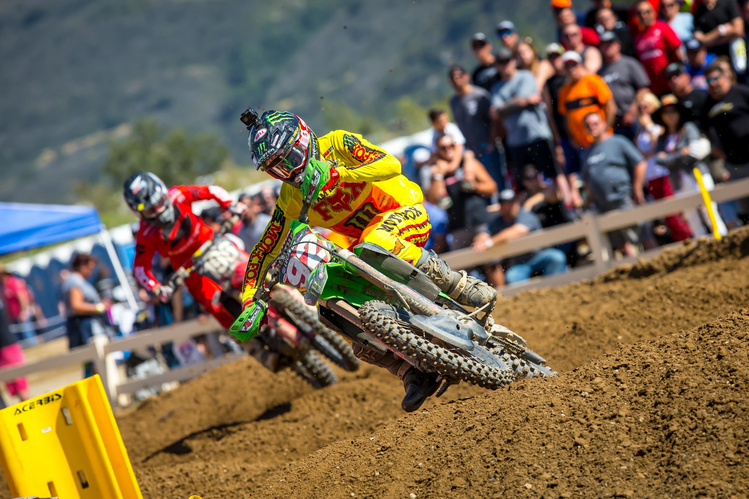 Adam Cianciarulo and Hunter Lawrence staged a tremendous battle in the second moto.