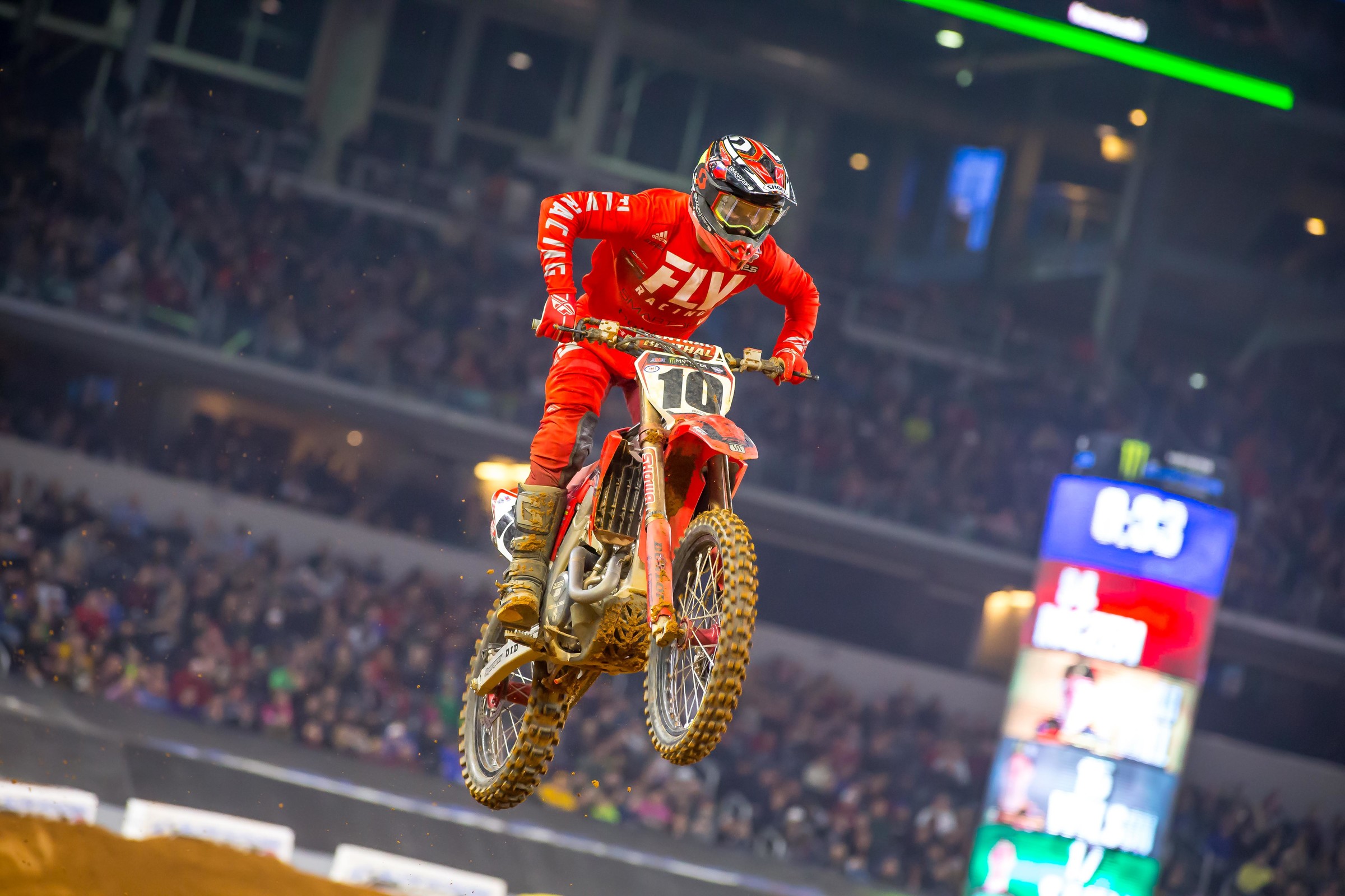 Justin Brayton at the 2019 Arlington Supercross.
