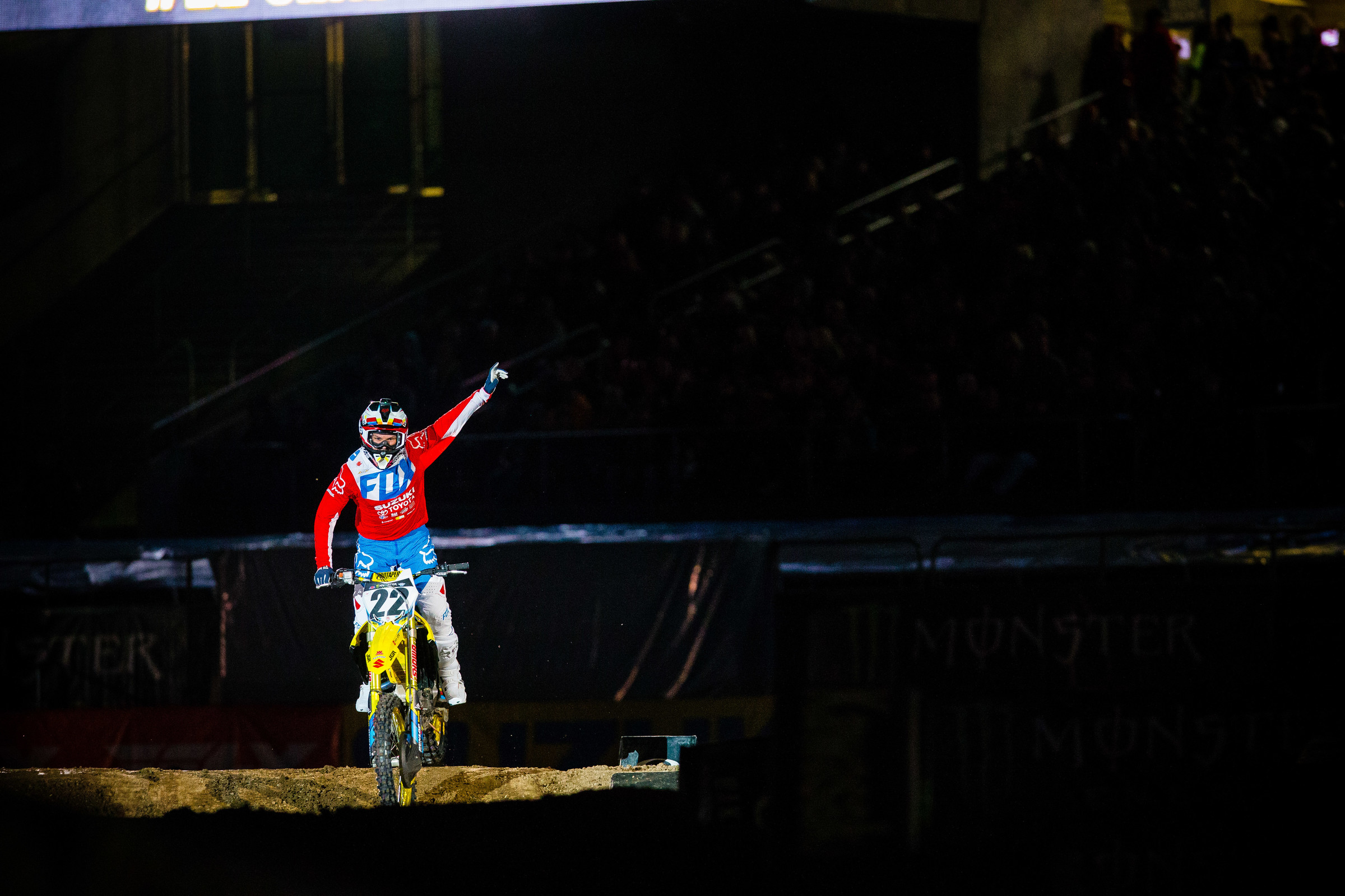Reed at the 2019 Oakland Supercross.
