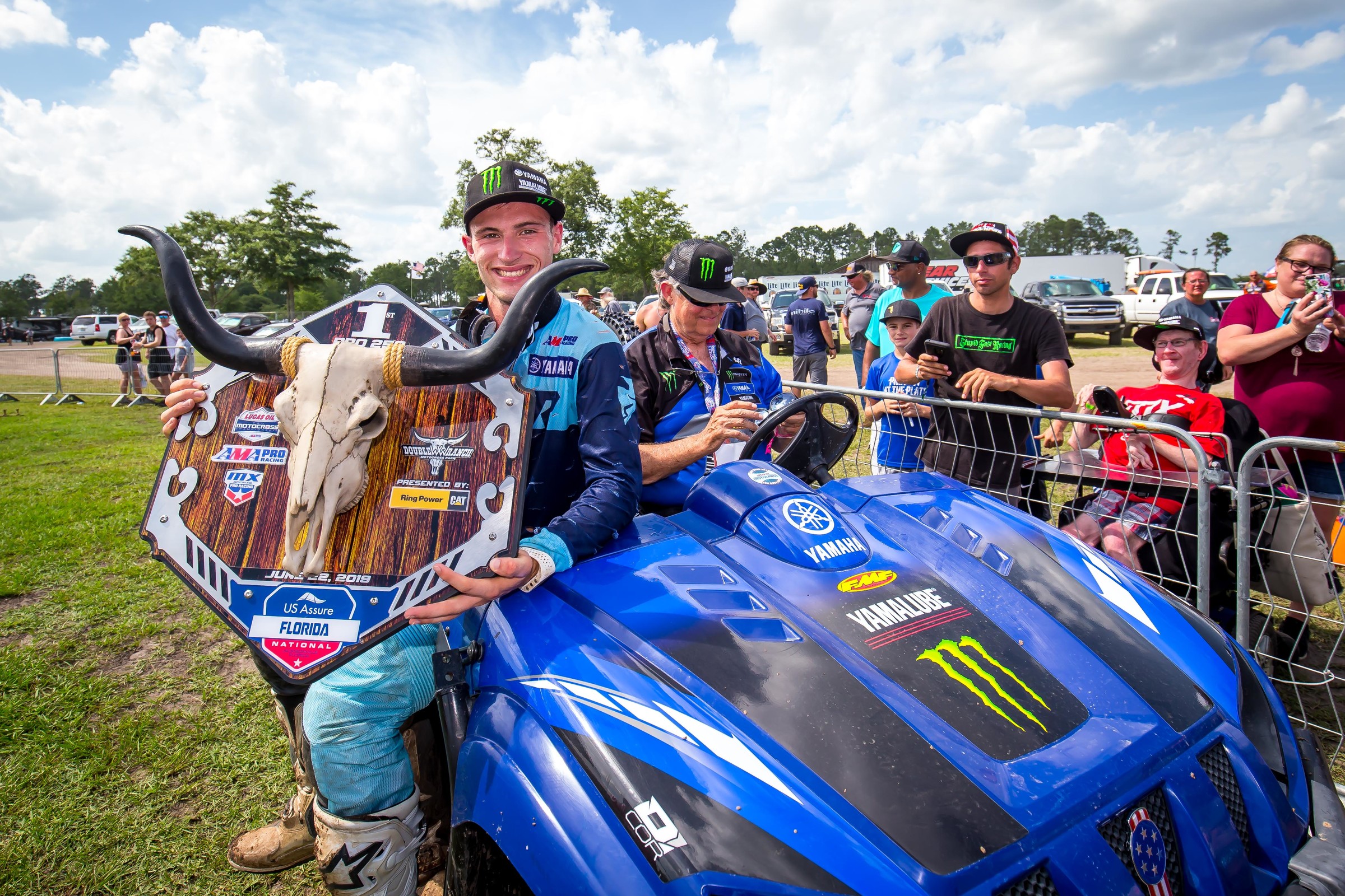 Cooper finally gets the first-place trophy.