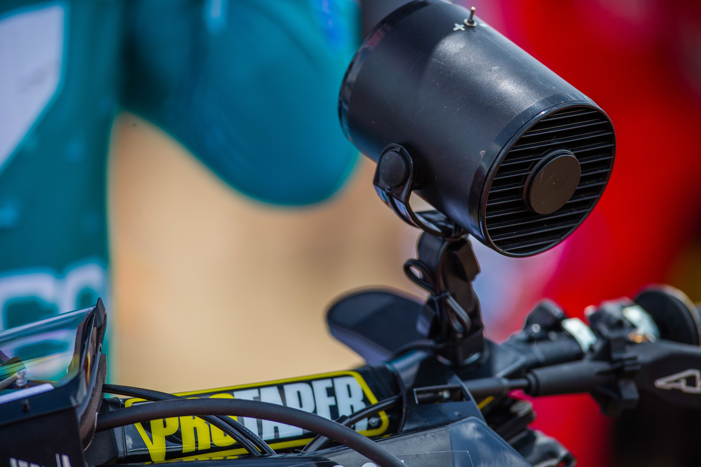 Riders used all kinds of tricks to stay cool.