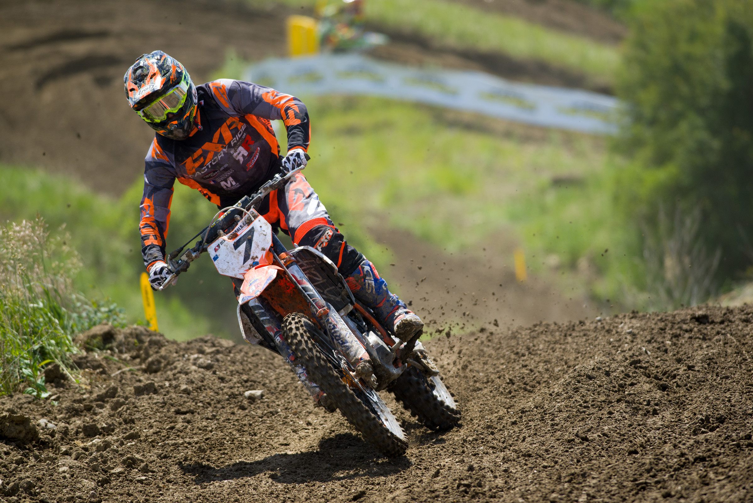 Clason racing in the Rockstar Energy Triple Crown Series in 2017