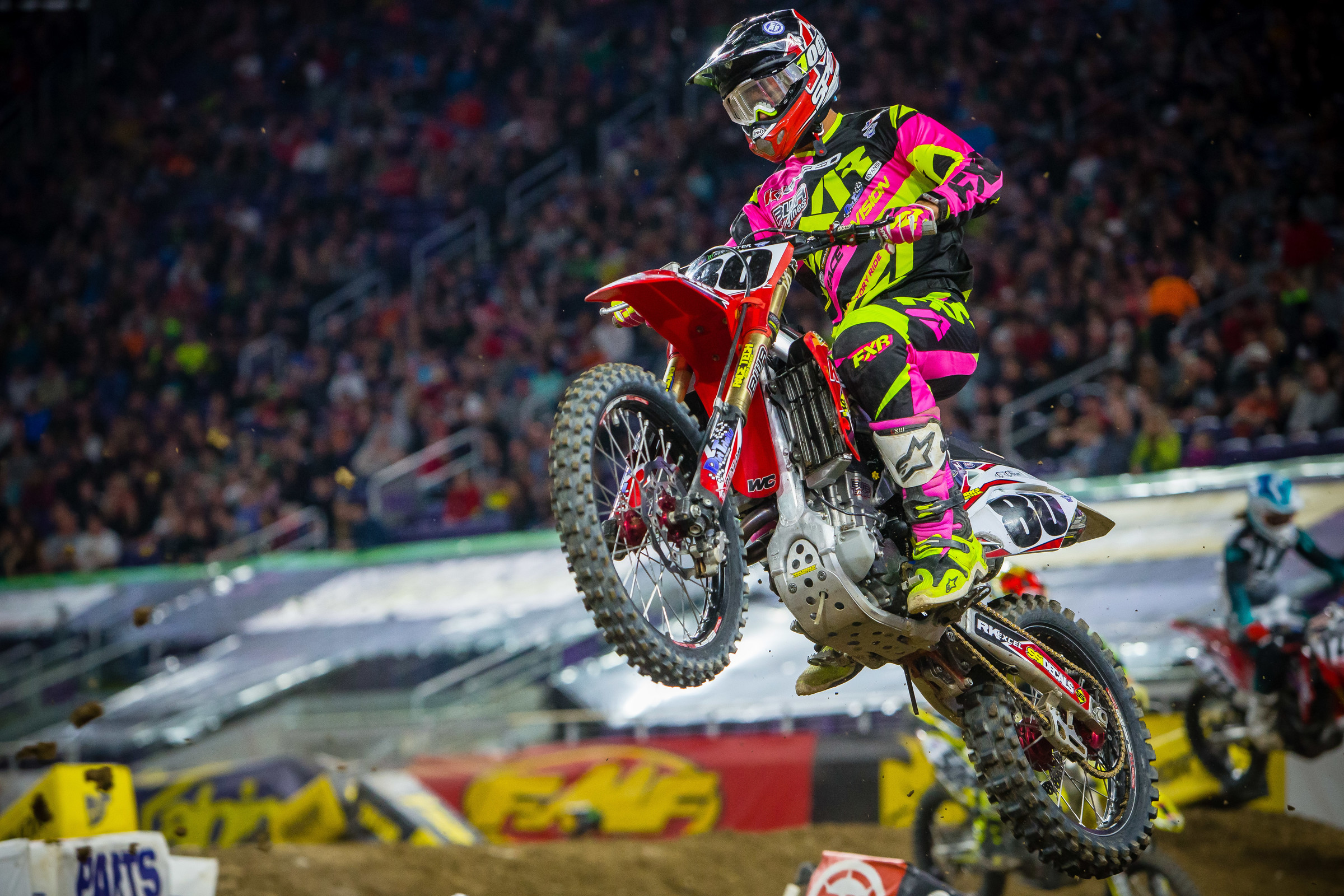 Clason at the 2017 Anaheim 2 Supercross.