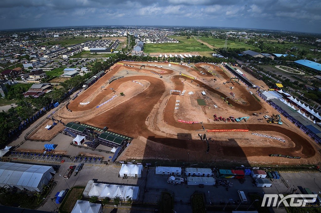 The 2019 MXGP of Indonesia track in Bangka, Indonesia.
