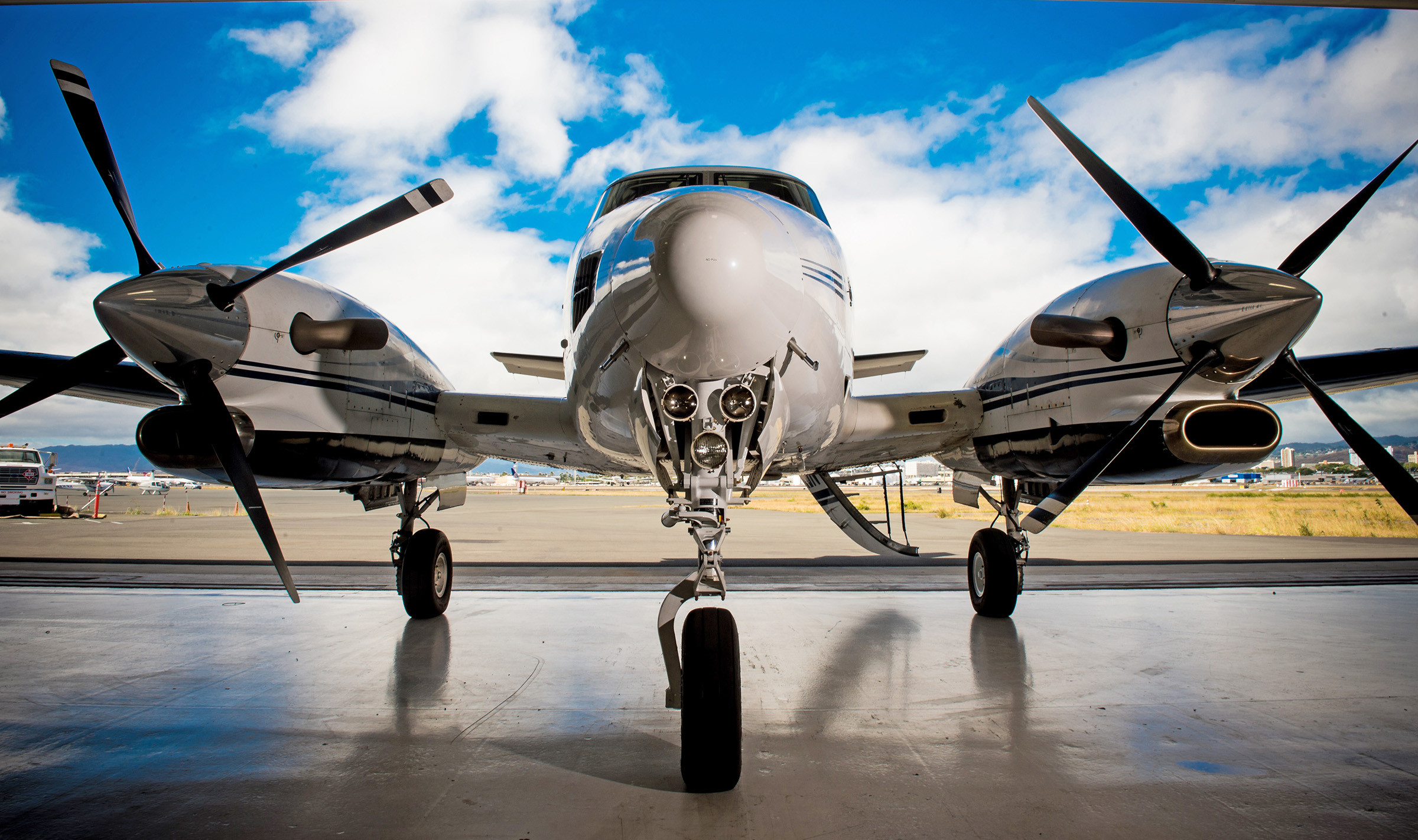 A Fly-U-Home medically equipped aircraft is always standing by.