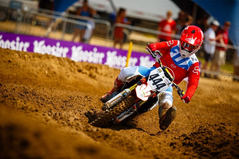 KTM’s Justin Cokinos won the highly competitive 125 All Stars race on Saturday.