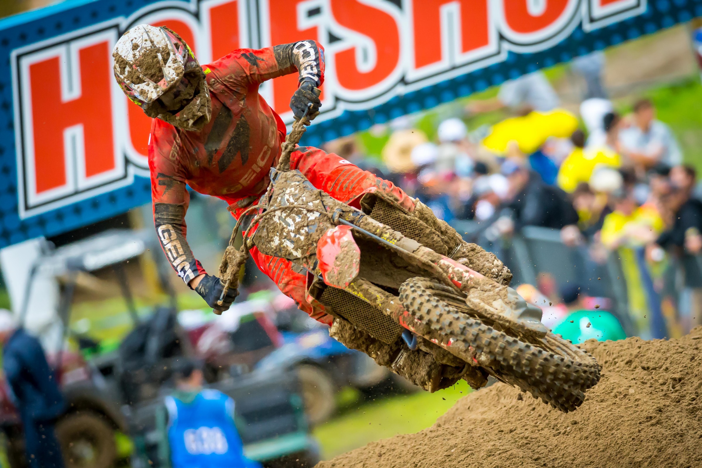 Hunter Lawrence was back to victory lane in moto one.