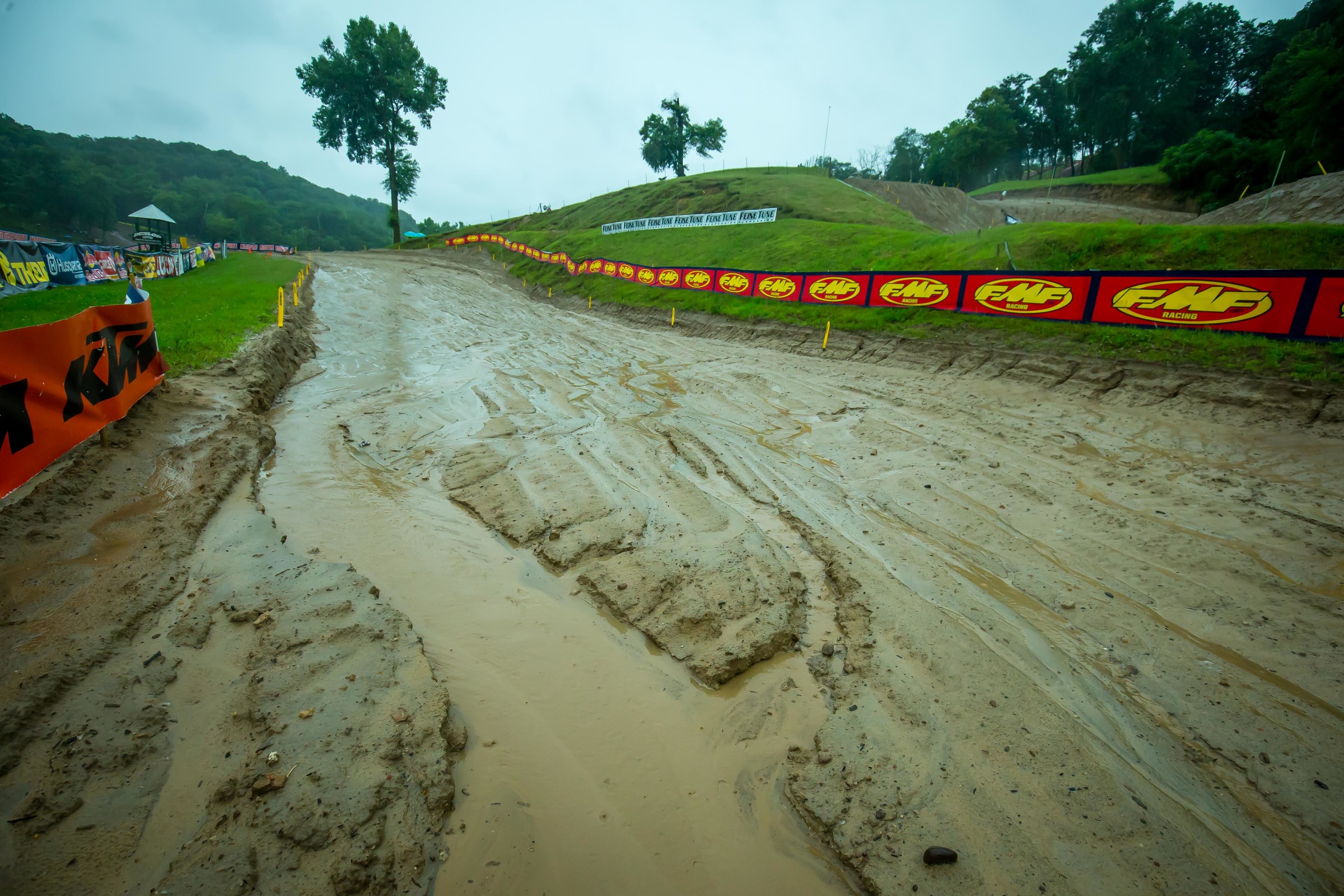 Saturday morning was a little wet.