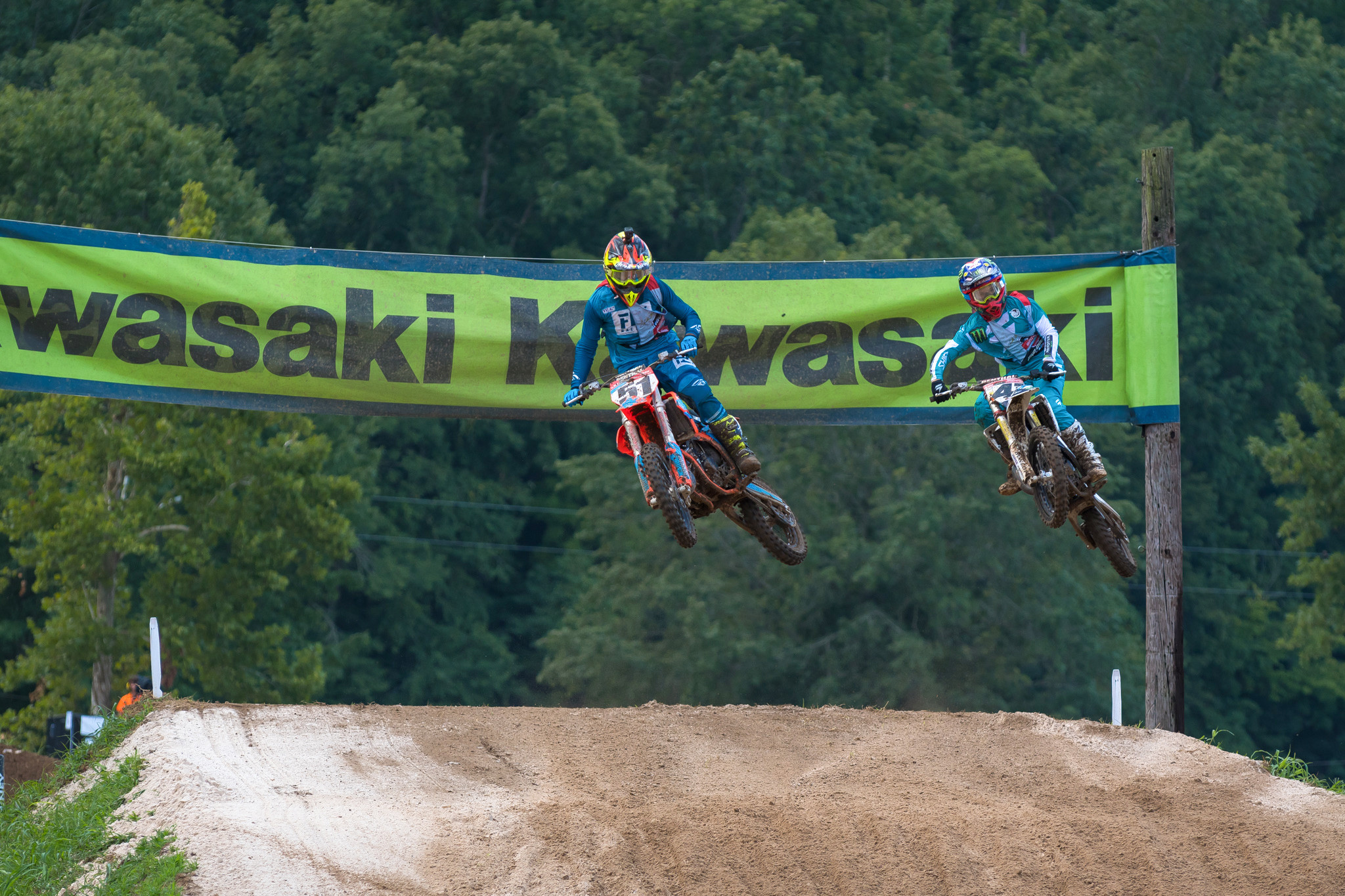 Mark Fineis (#51) and Nicholas Romano (#41)