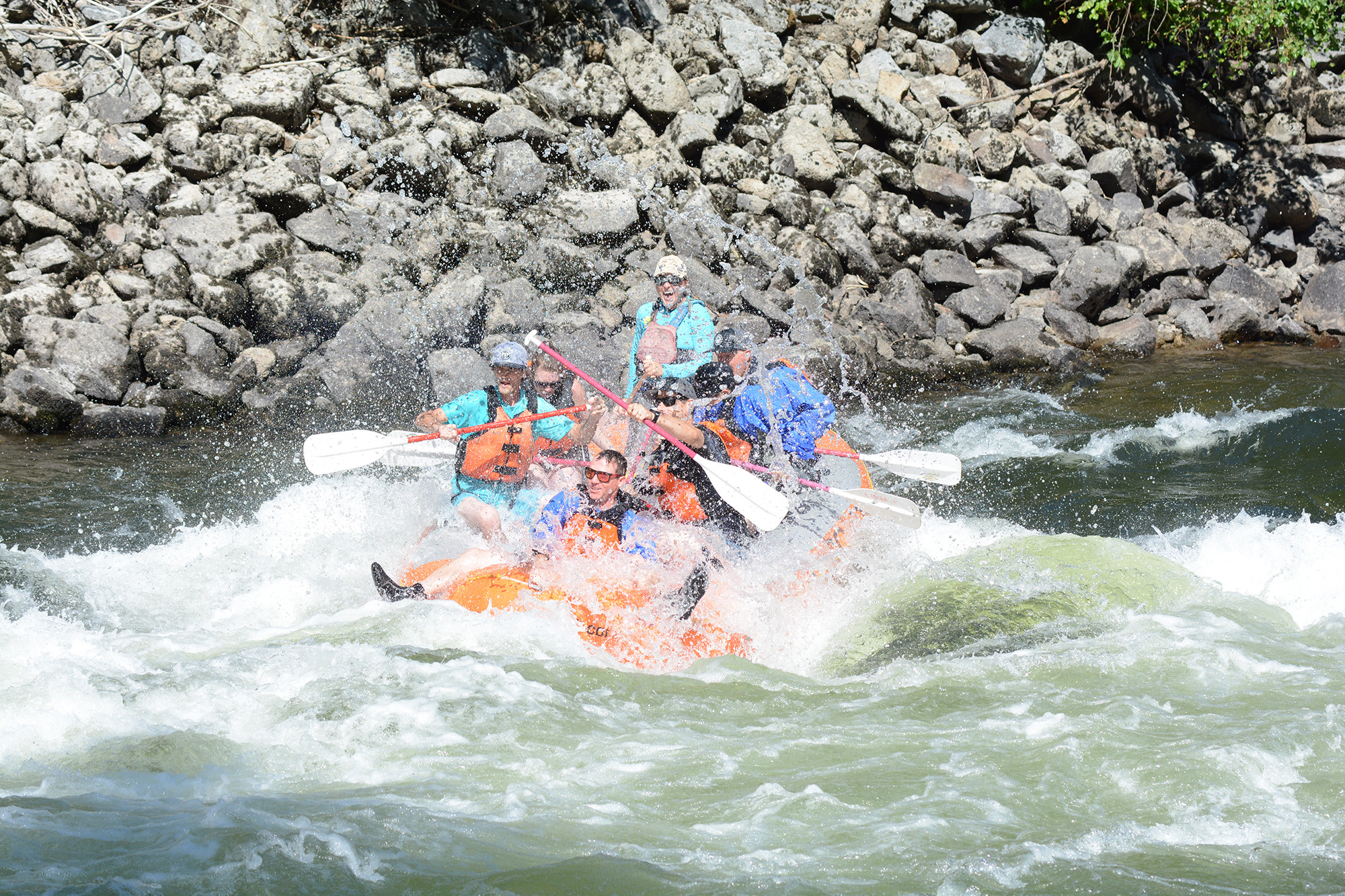 Some campers went trail riding while others went whitewater rafting. Either way, it sounds like everyone had fun!
