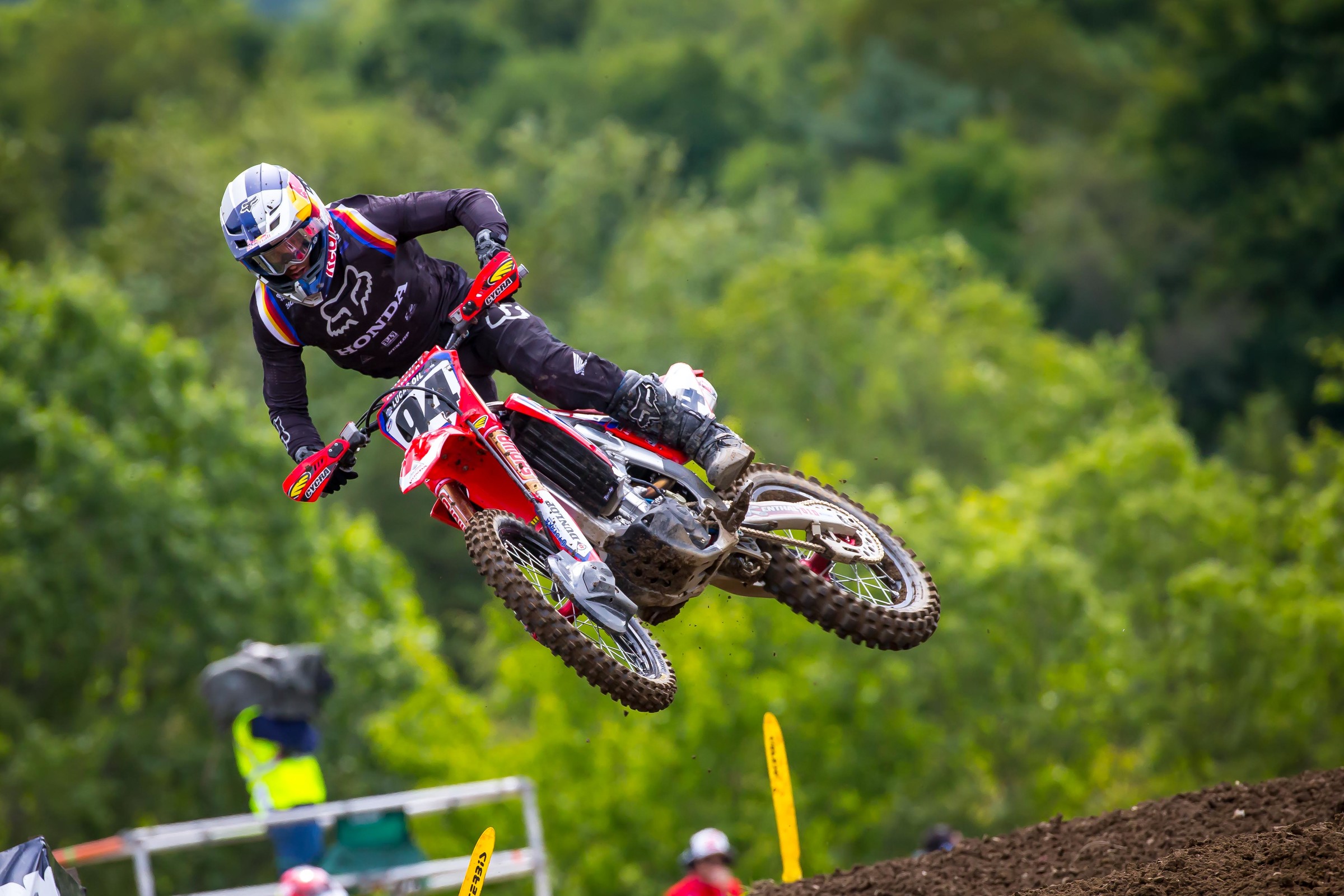 Roczen won the first 450 Class moto by 15 seconds.