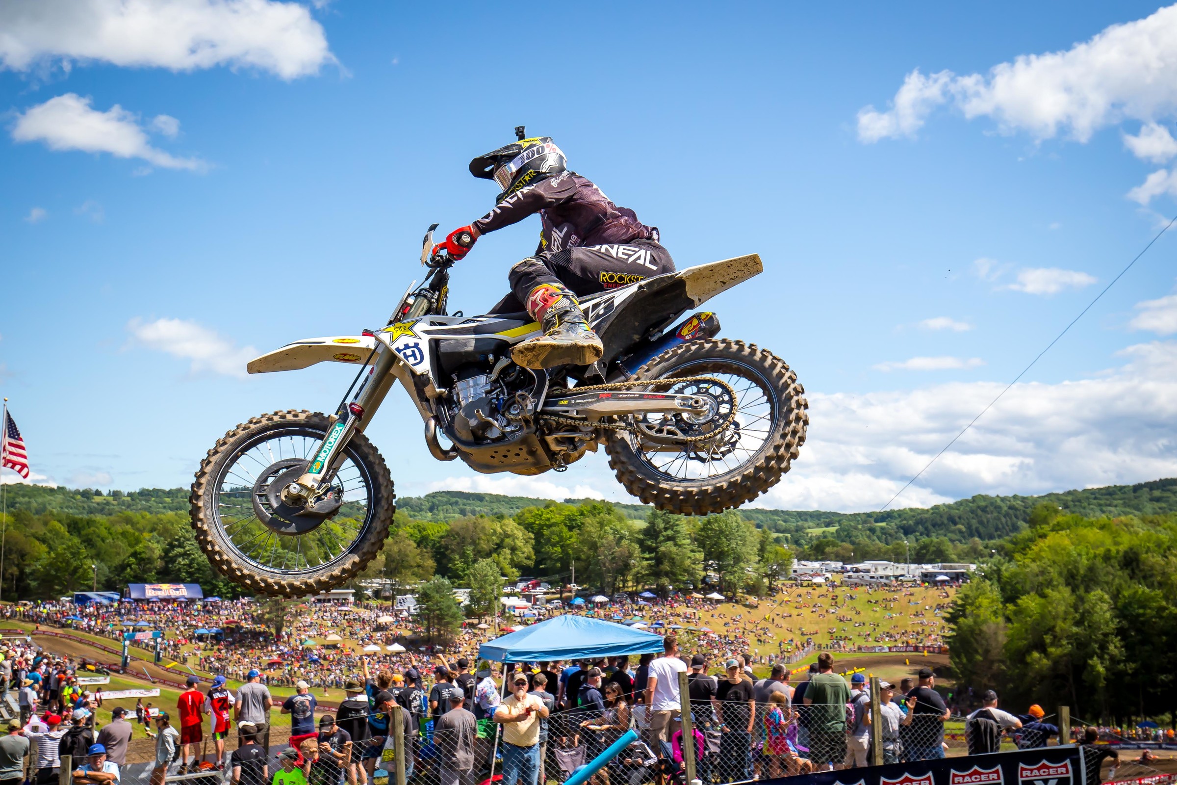 A pair of seventh's mark Dean's best moto since returning from an injury in supercross this season.