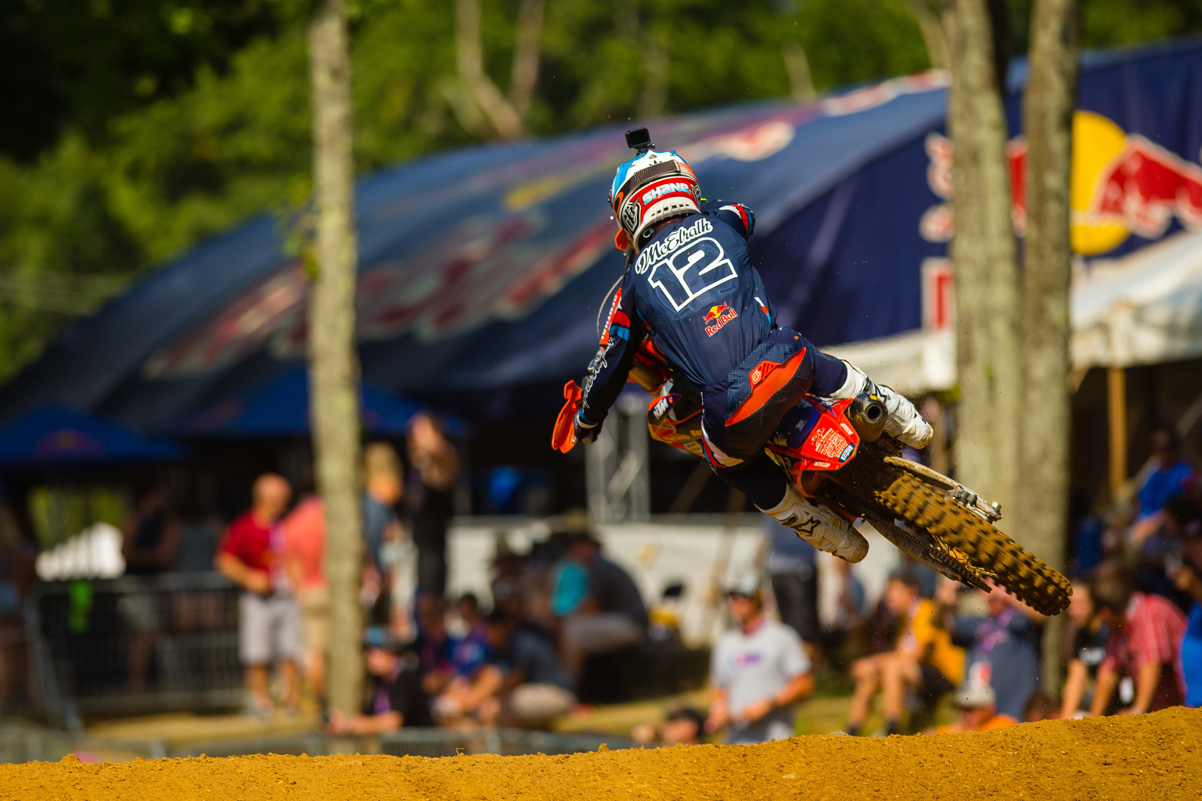 McElrath took his second moto win of his career.