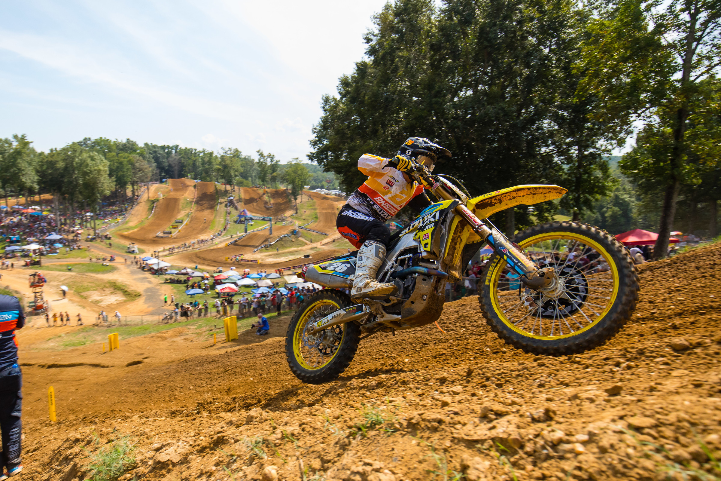 Alex Martin finished third in the second moto.