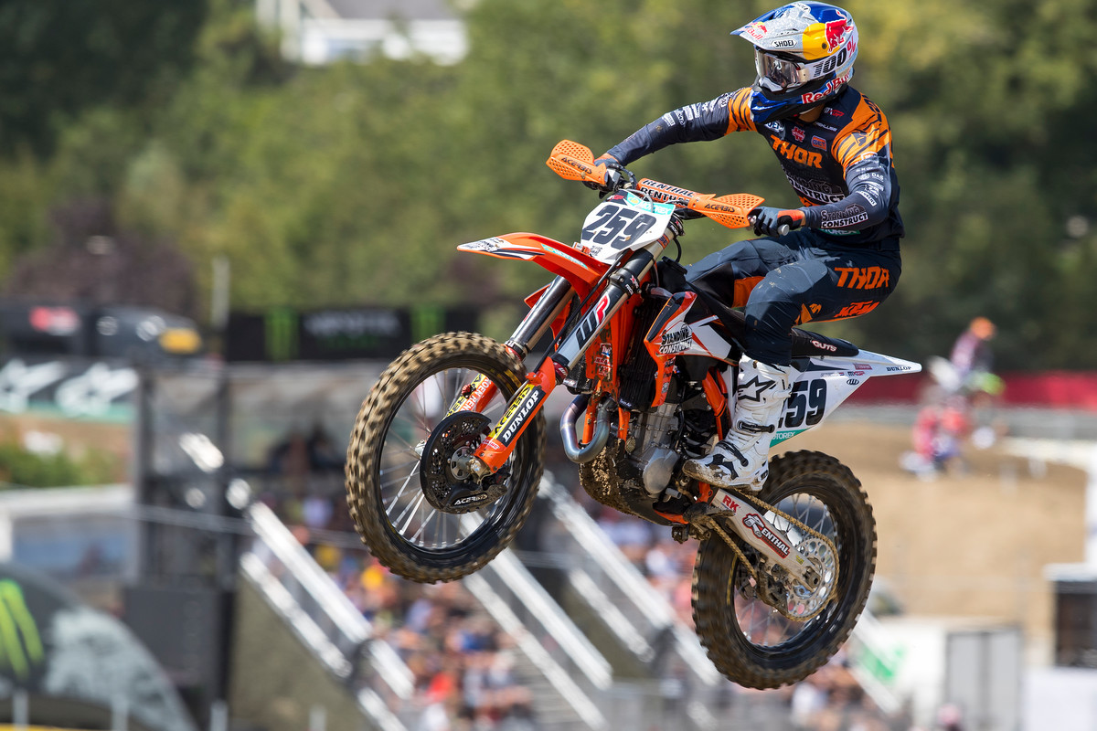 Standing Construct KTM's Glenn Coldenhoff