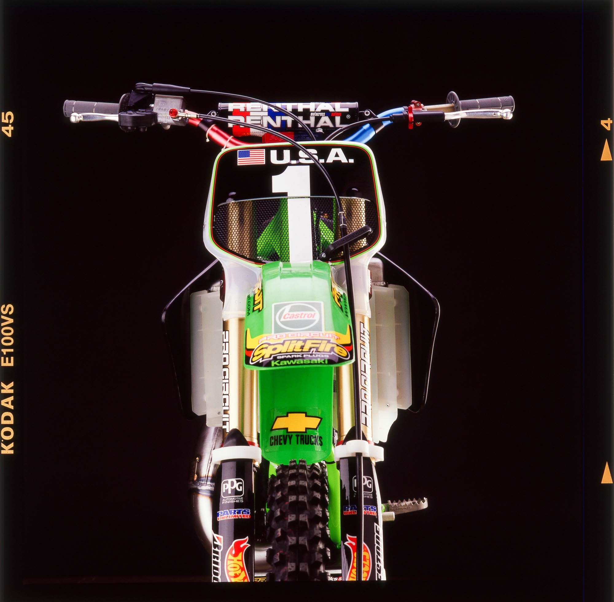 Brown's 2001 MXoN bike that he never had the chance to race.