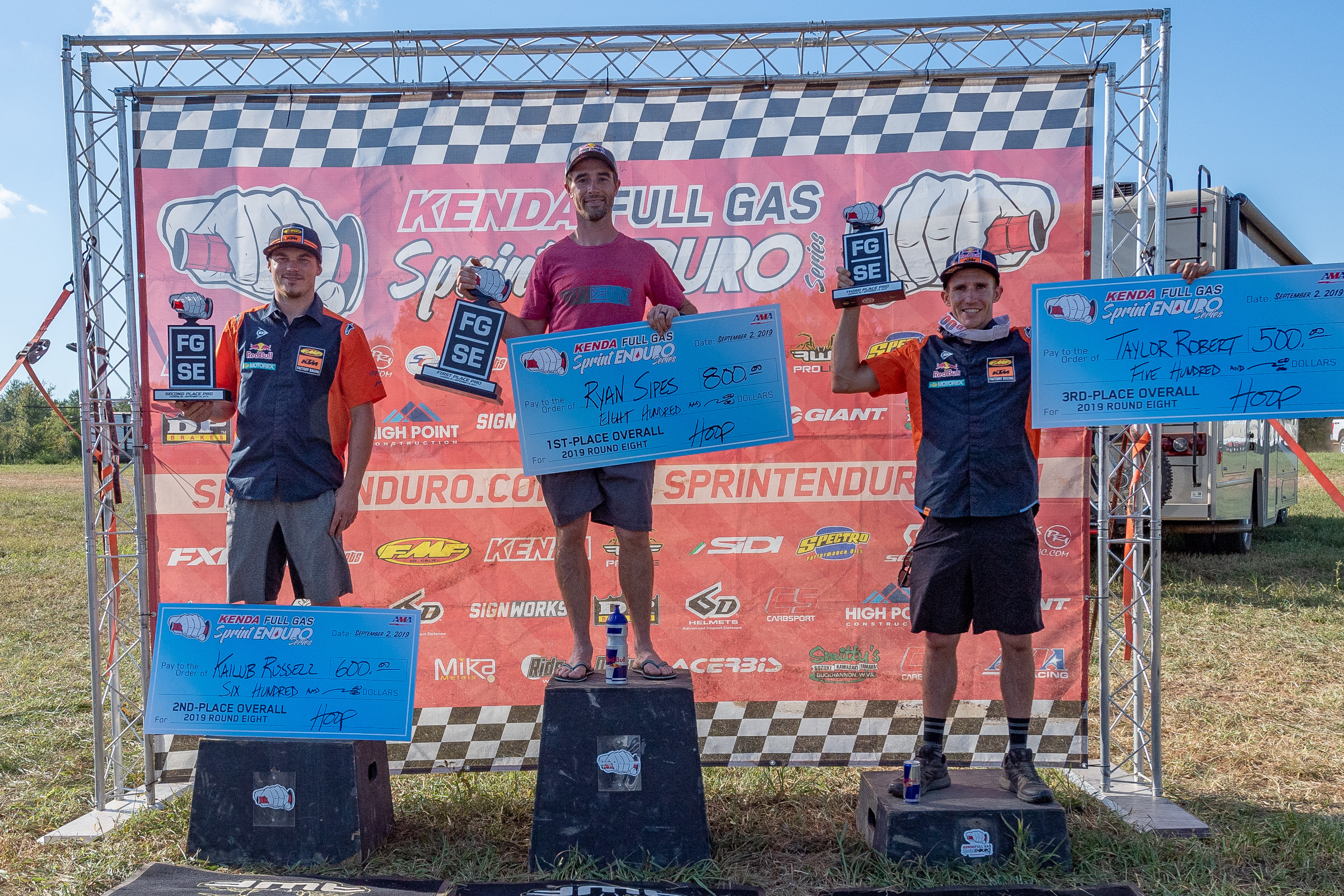 Pro class overall podium at the final round.