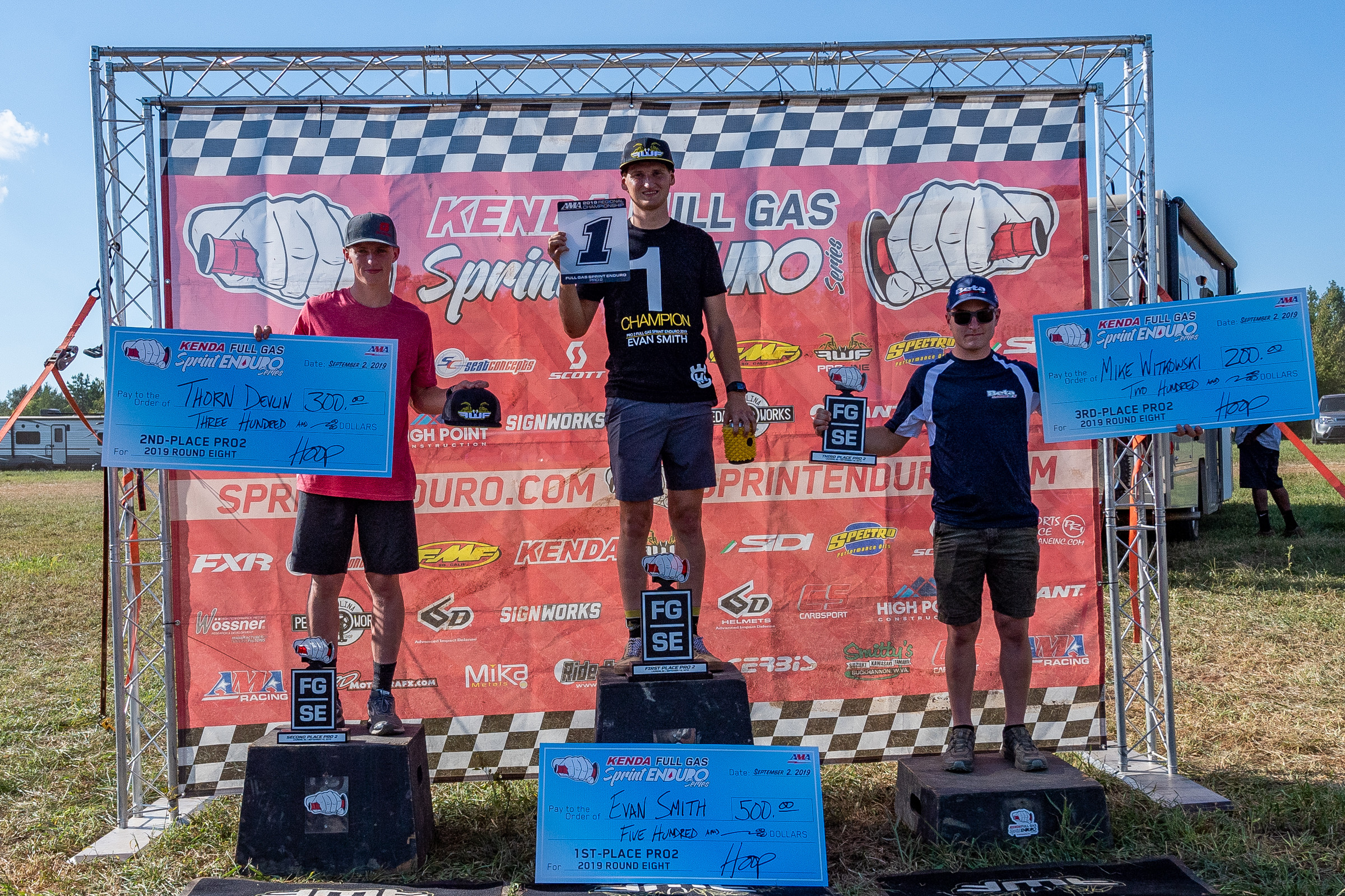 Pro2 class overall podium at the final round.