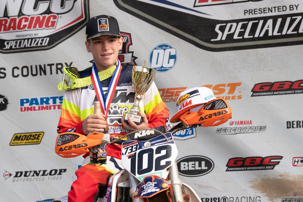 Brayden Nolette took home his first youth overall and YCX1 Super Mini Sr. class win.