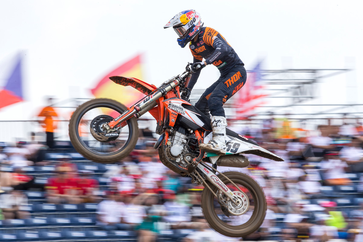 Standing Construct KTM's Glenn Coldenhoff.