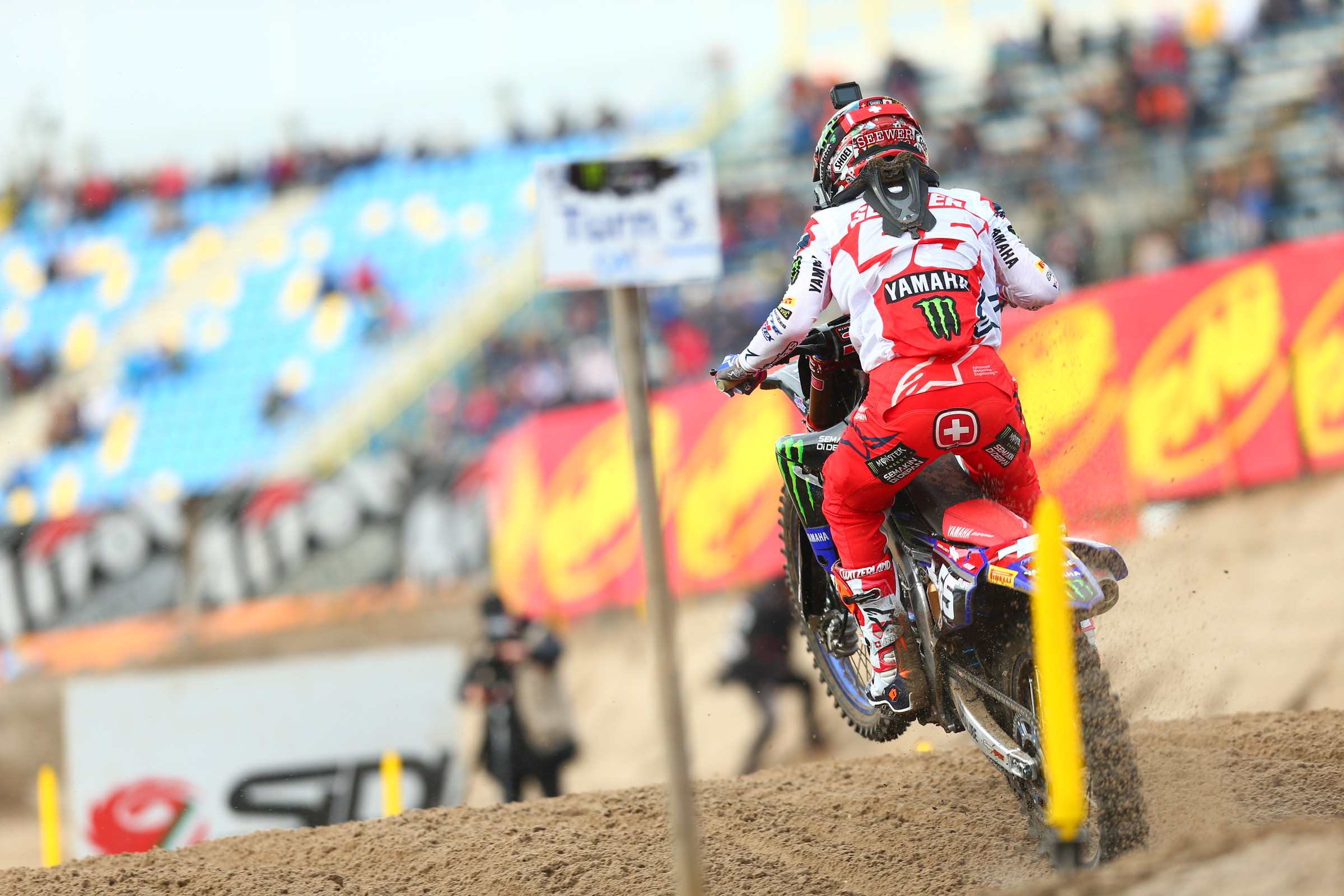 After Prado fell, Seewer took the lead and was never headed.